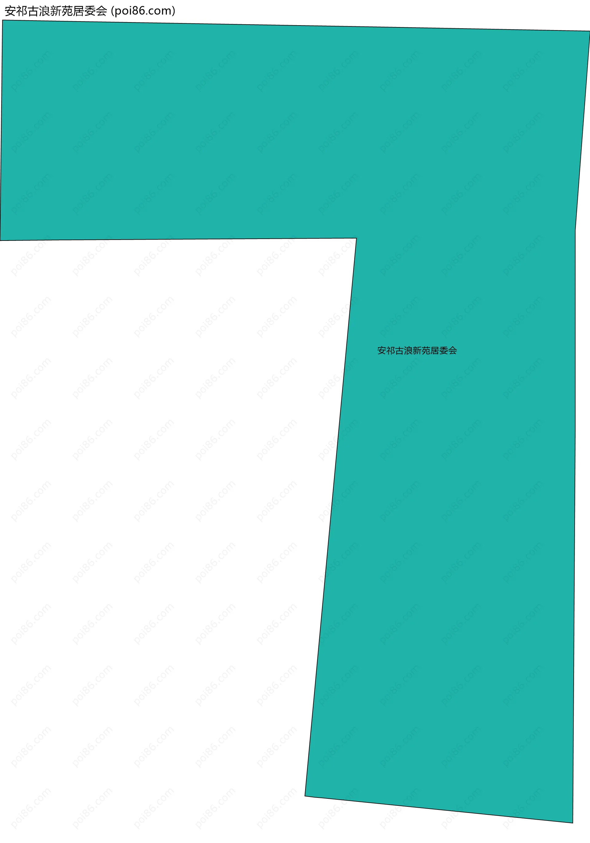 安祁古浪新苑居委会边界地图