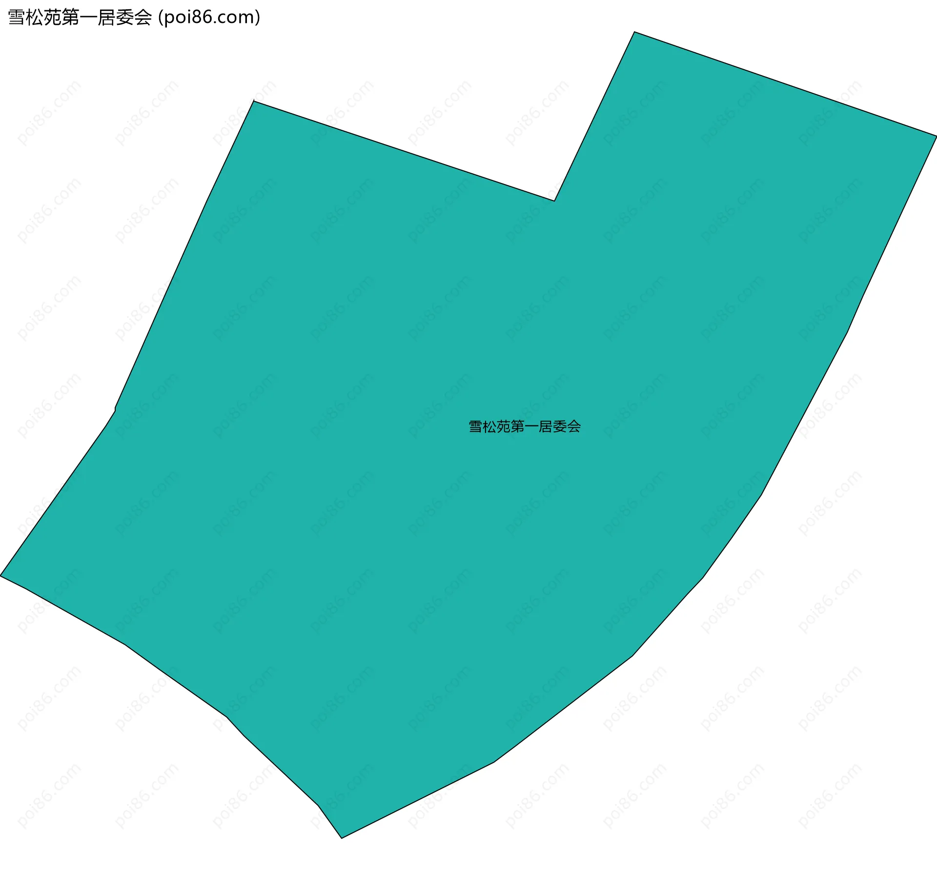 雪松苑第一居委会边界地图