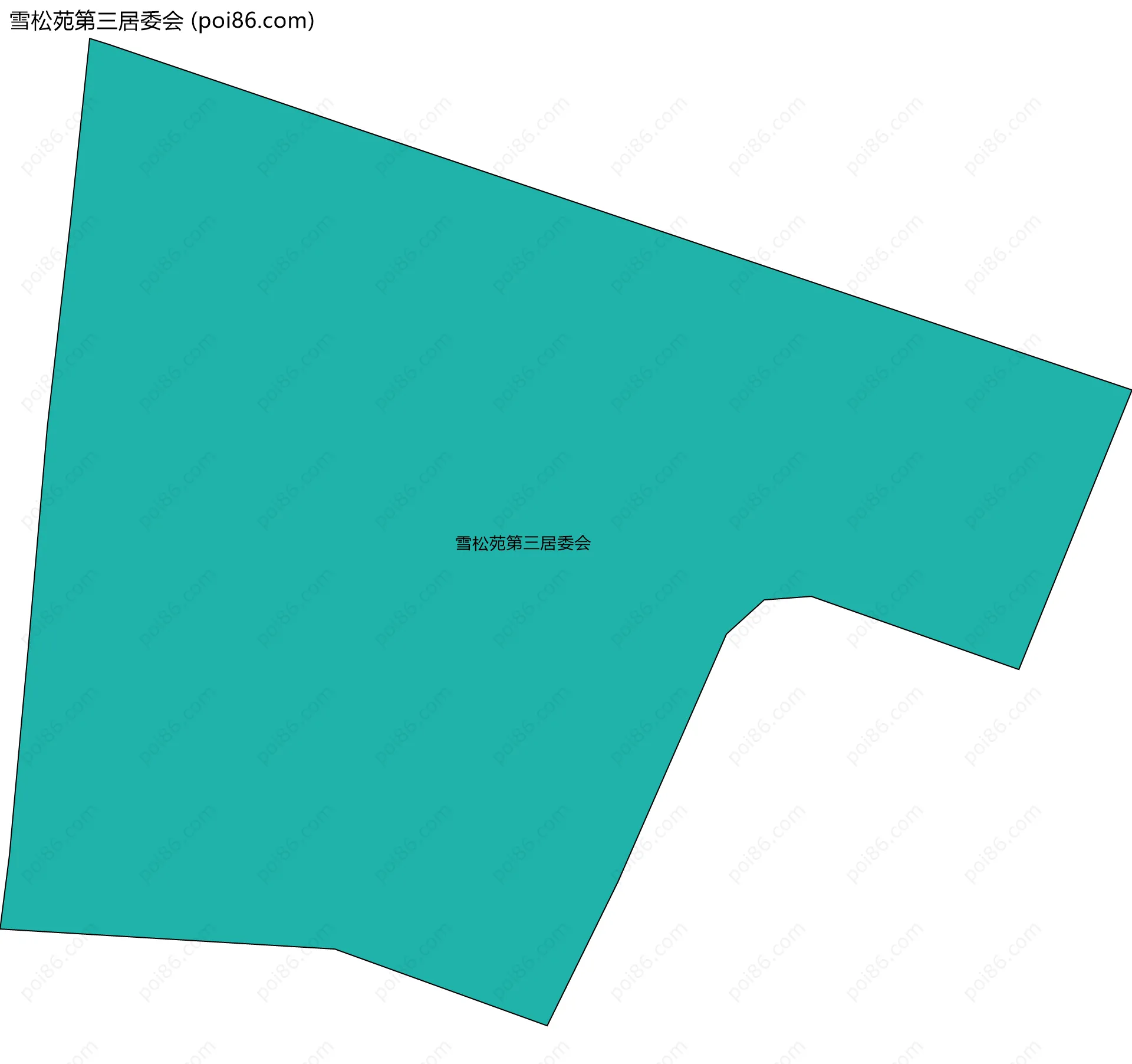 雪松苑第三居委会边界地图
