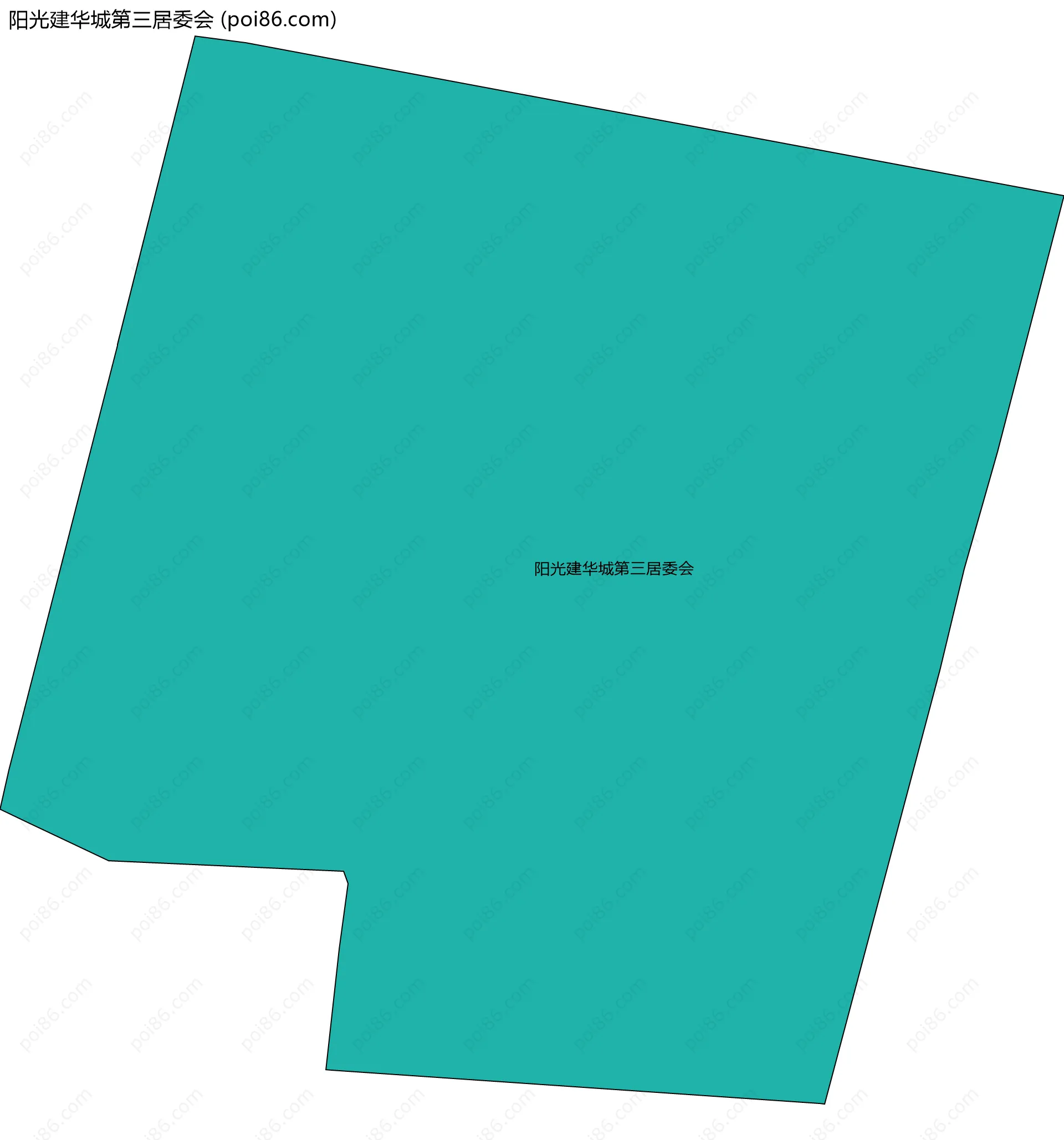 阳光建华城第三居委会边界地图