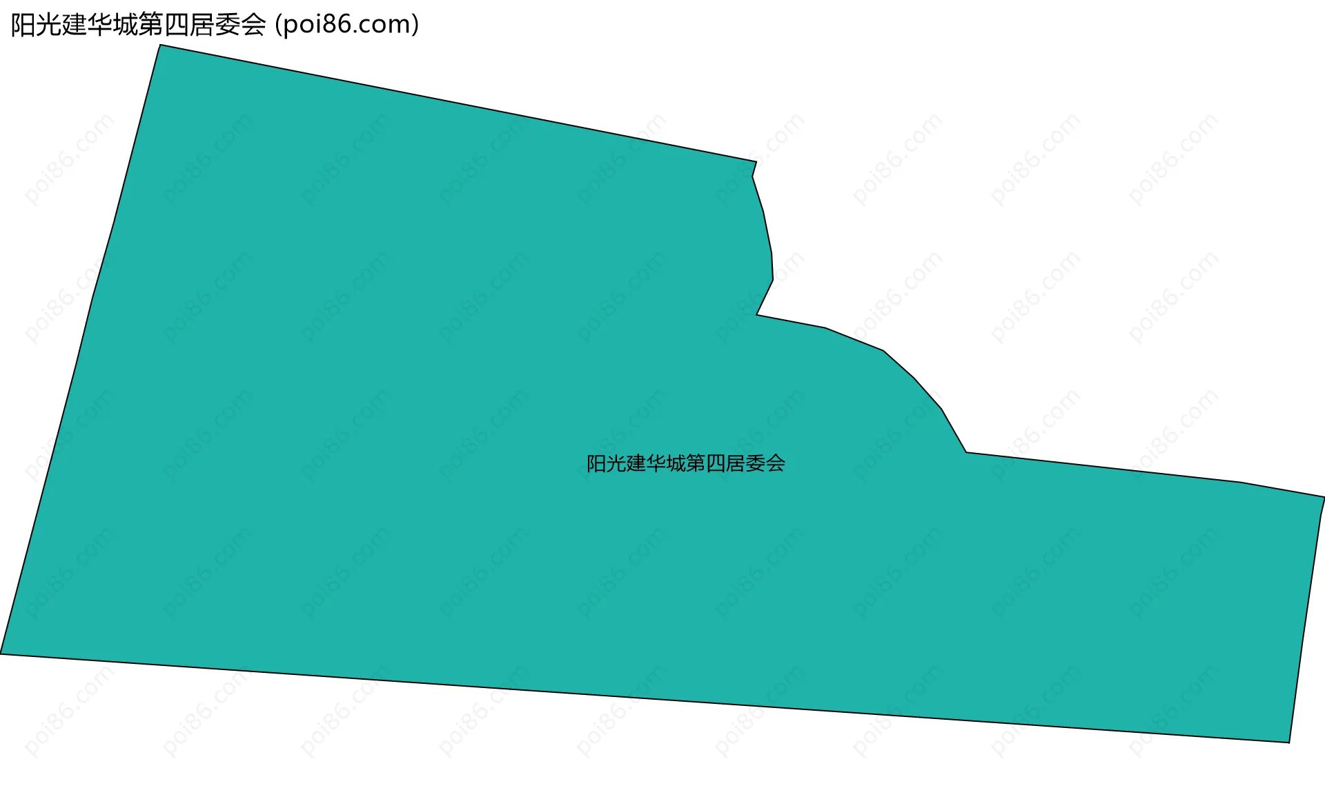 阳光建华城第四居委会边界地图