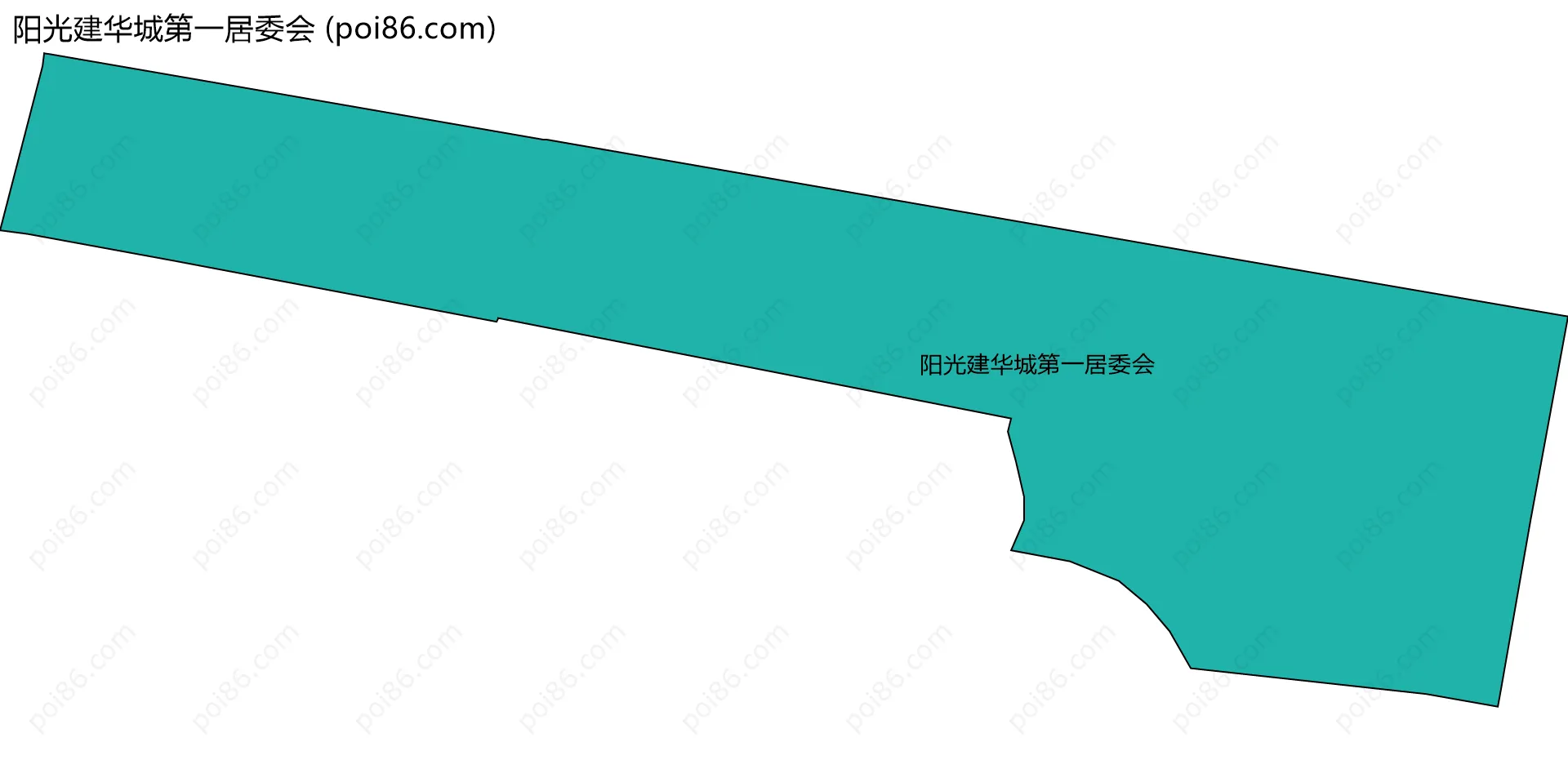 阳光建华城第一居委会边界地图