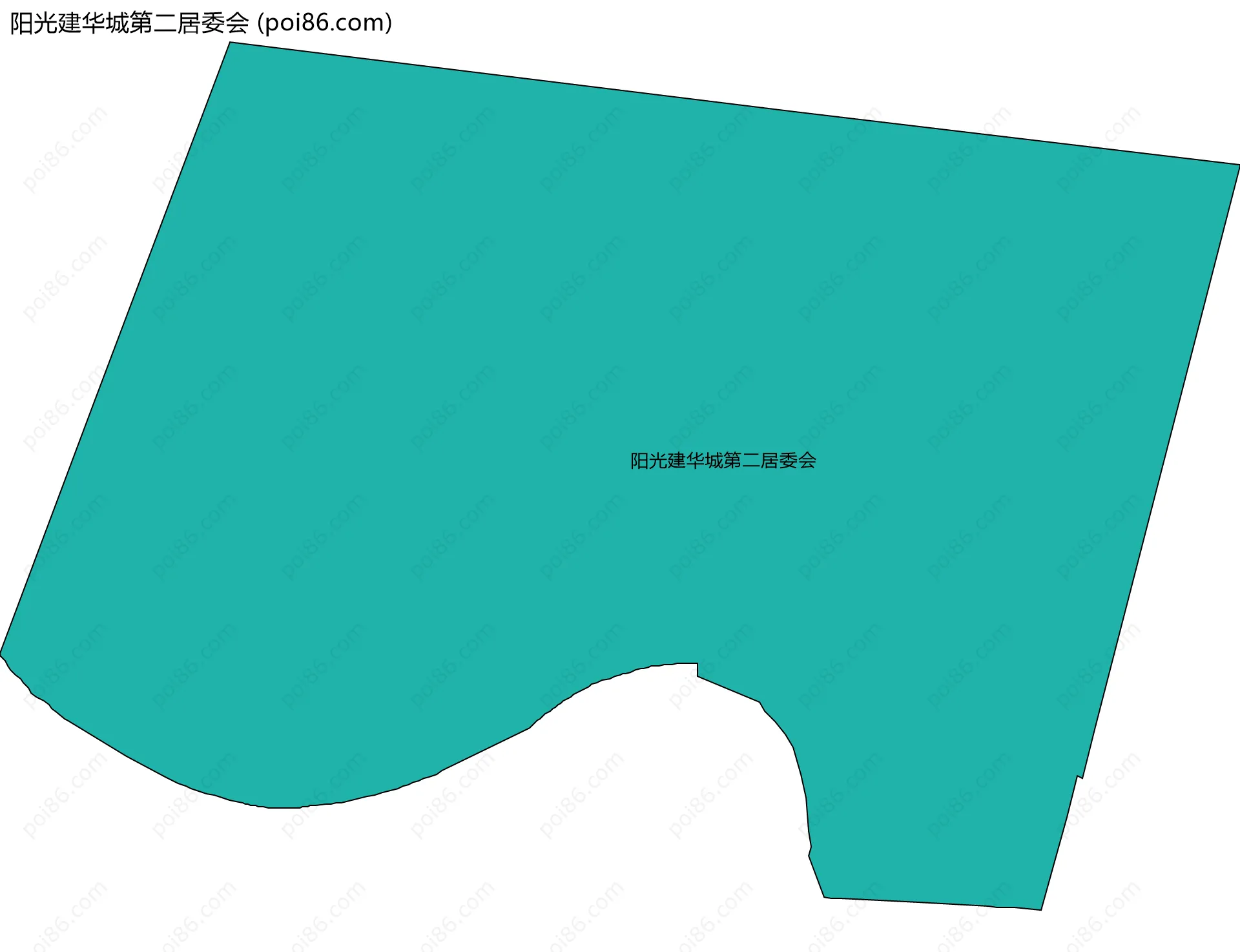 阳光建华城第二居委会边界地图