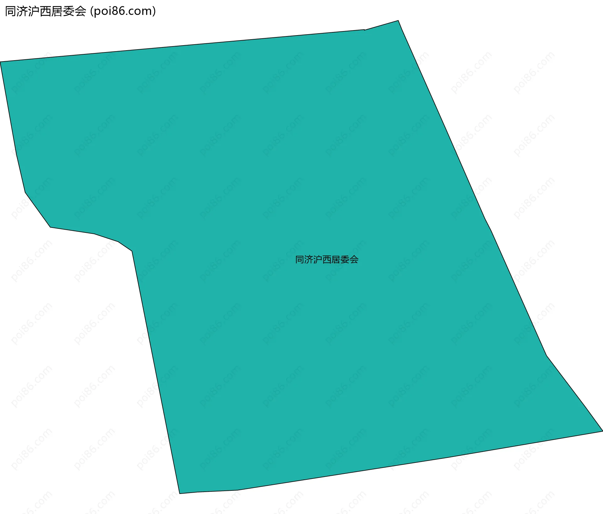 同济沪西居委会边界地图