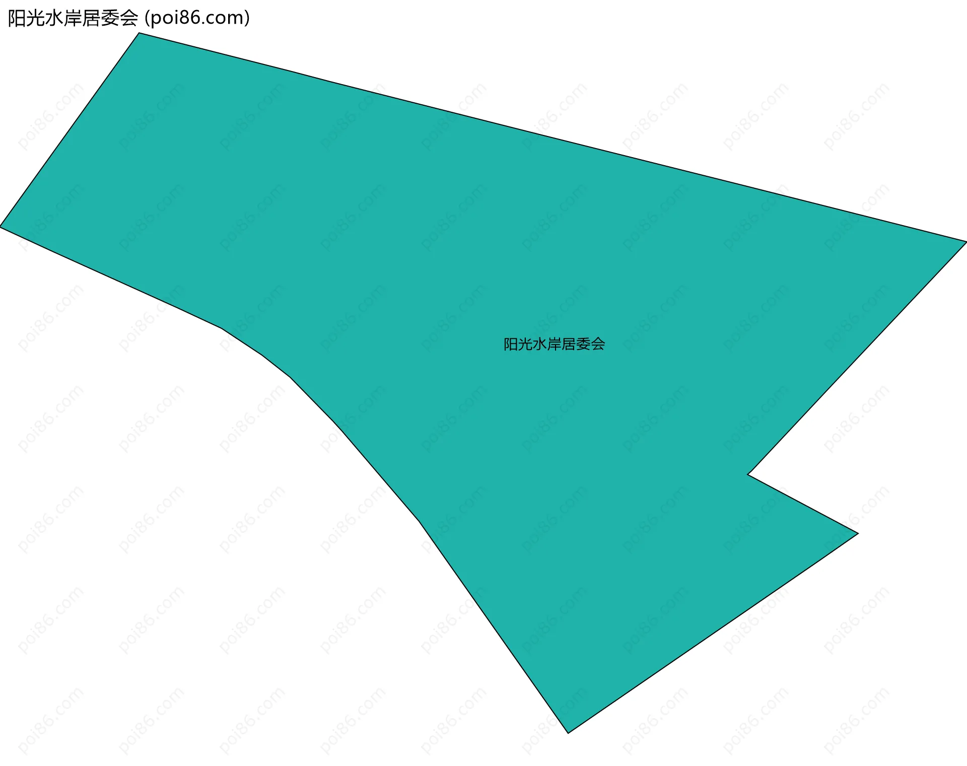 阳光水岸居委会边界地图
