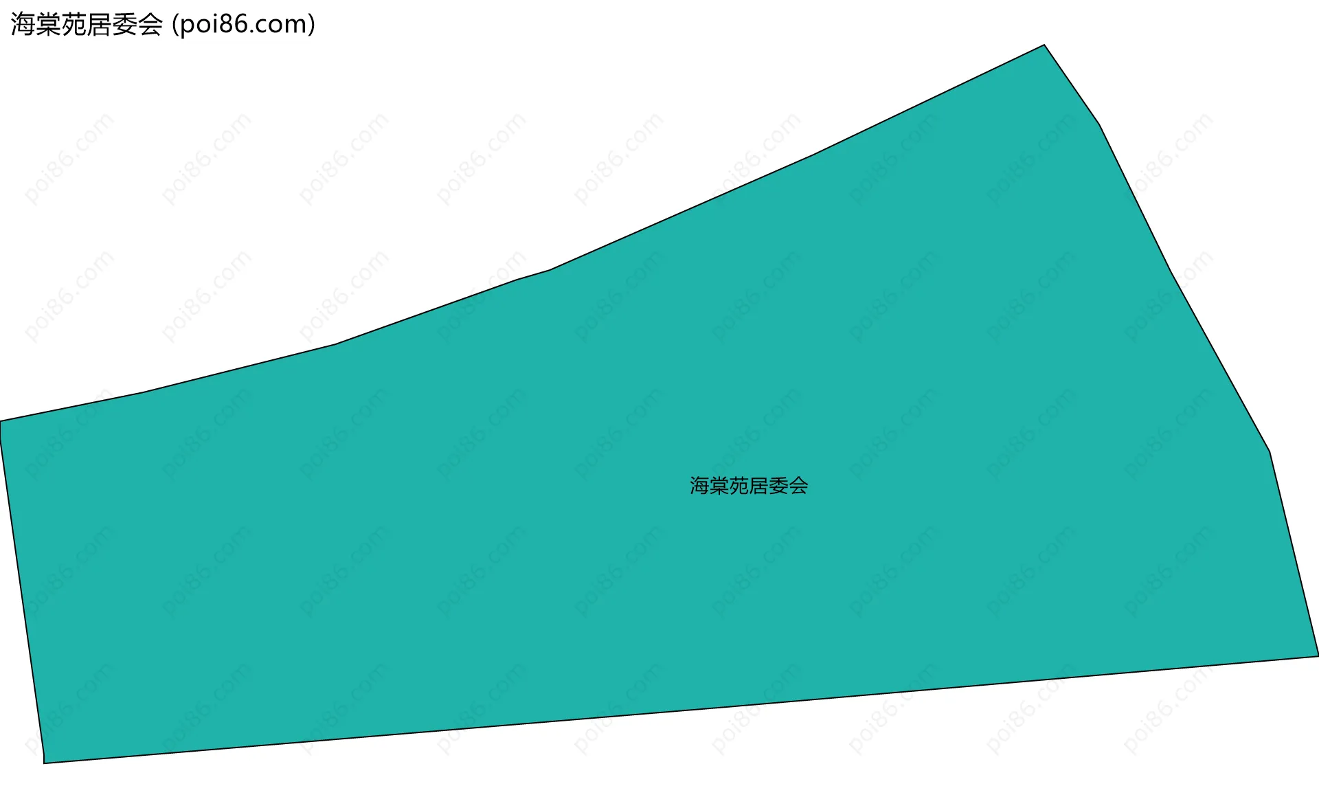 海棠苑居委会边界地图