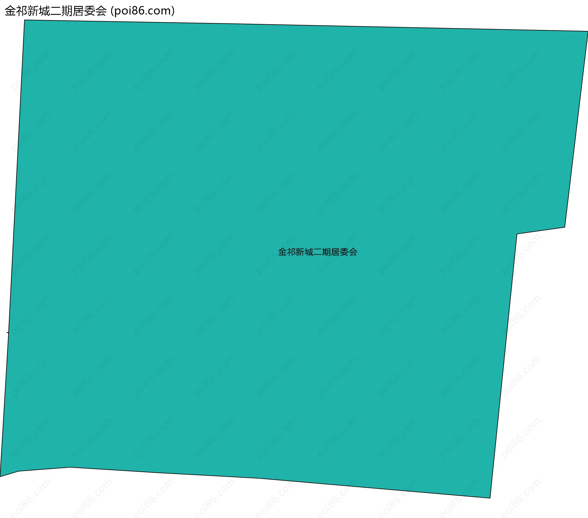 金祁新城二期居委会边界地图