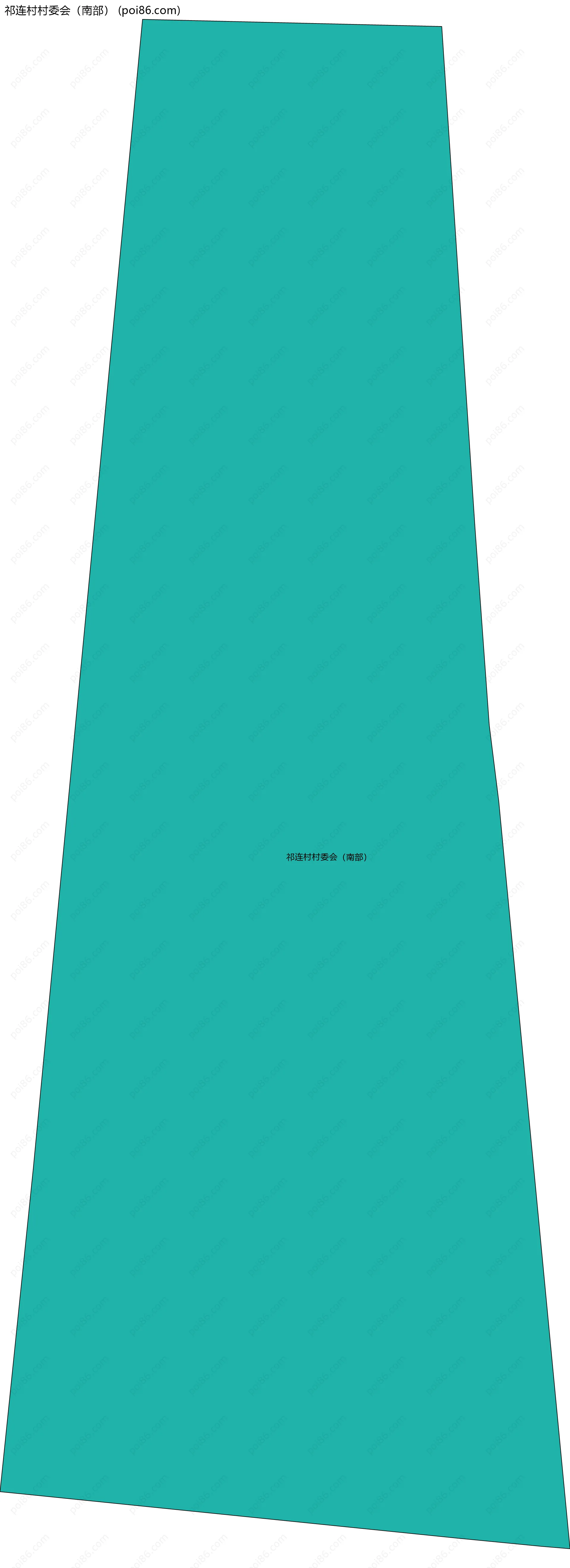 祁连村村委会（南部）边界地图