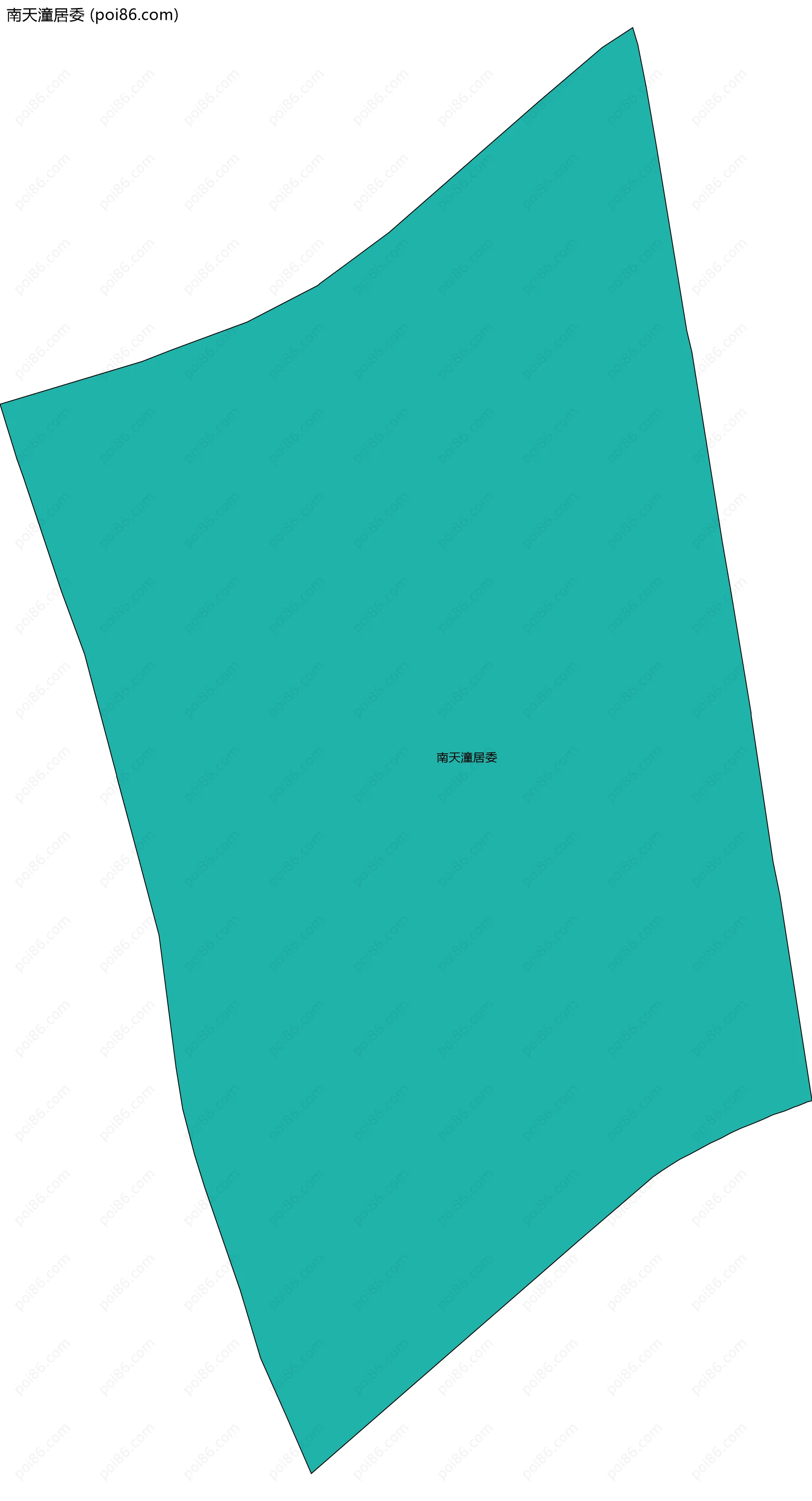 南天潼居委边界地图