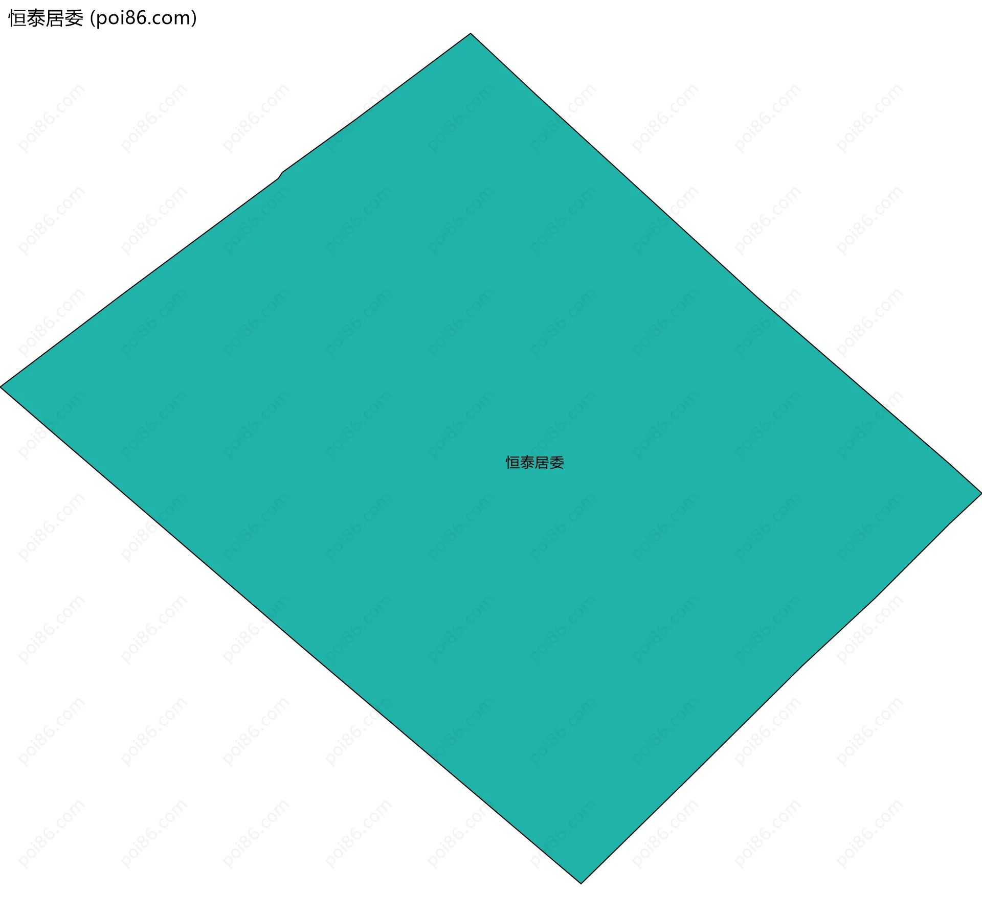 恒泰居委边界地图