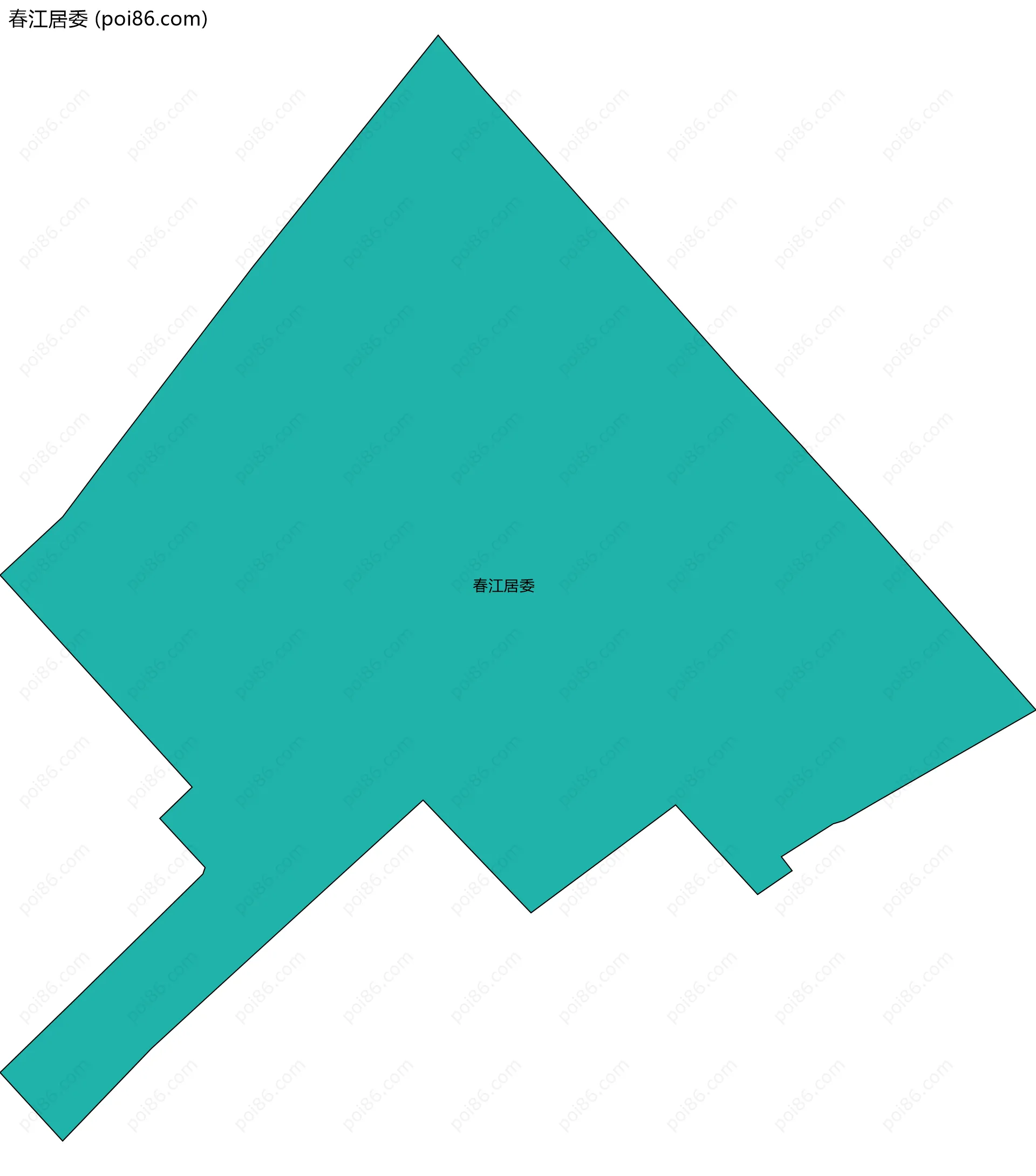 春江居委边界地图