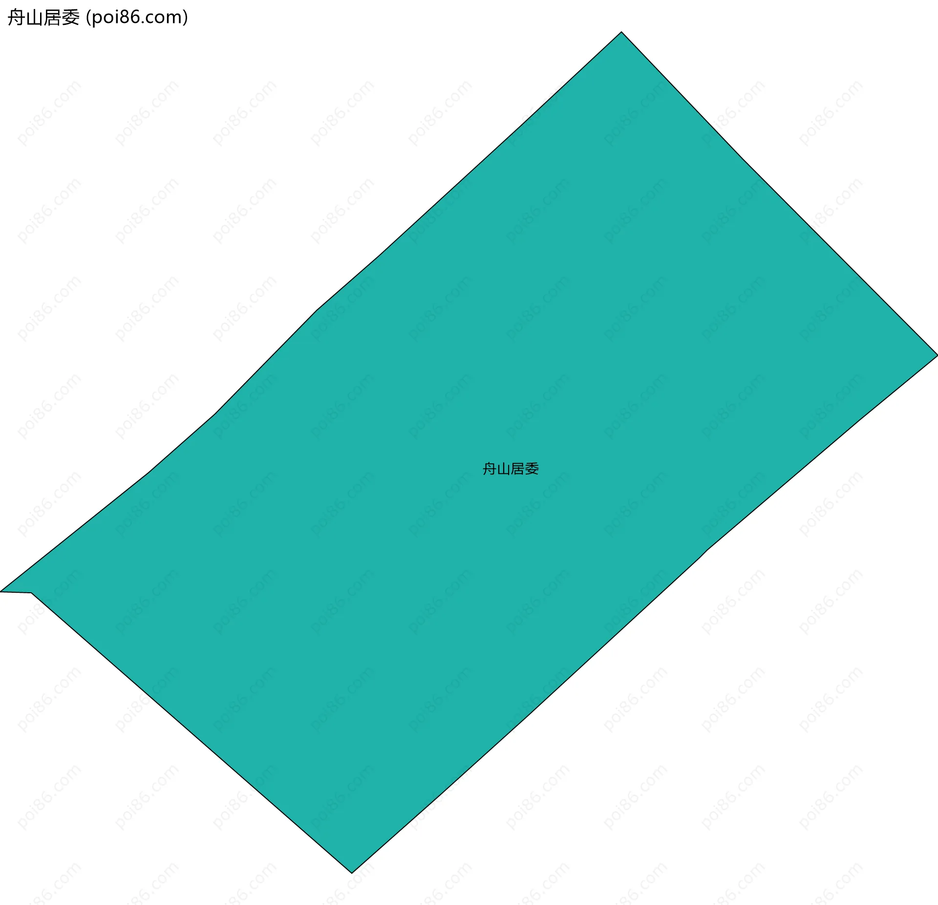 舟山居委边界地图