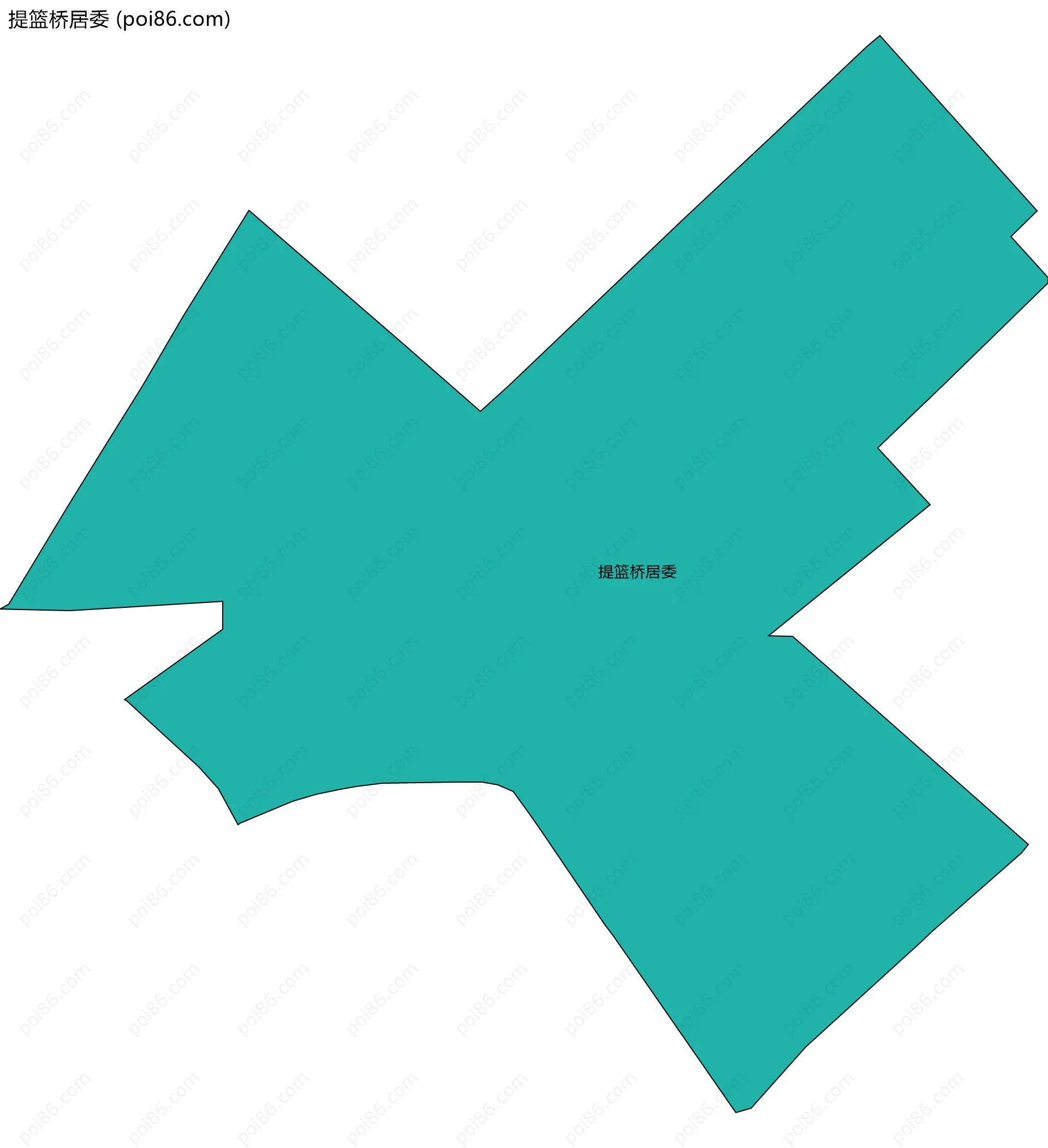 提篮桥居委边界地图