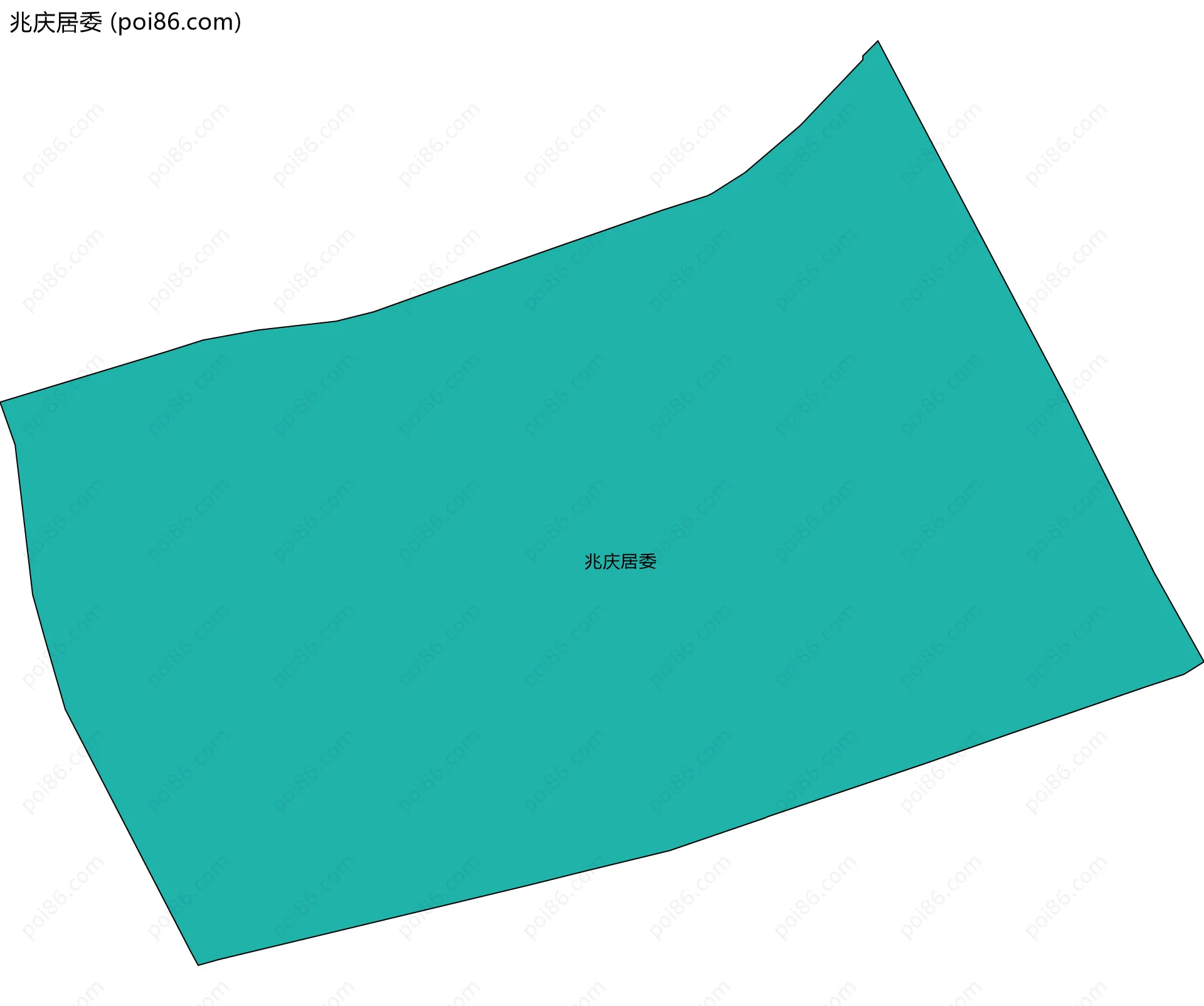 兆庆居委边界地图