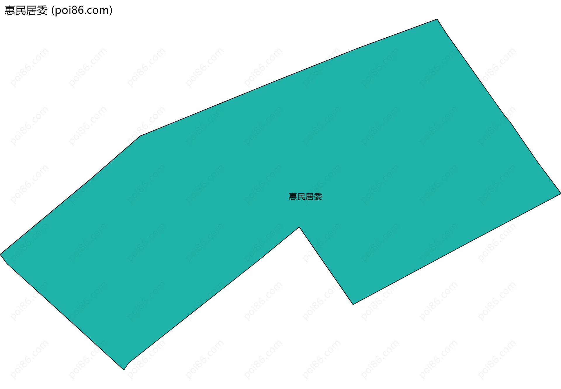 惠民居委边界地图