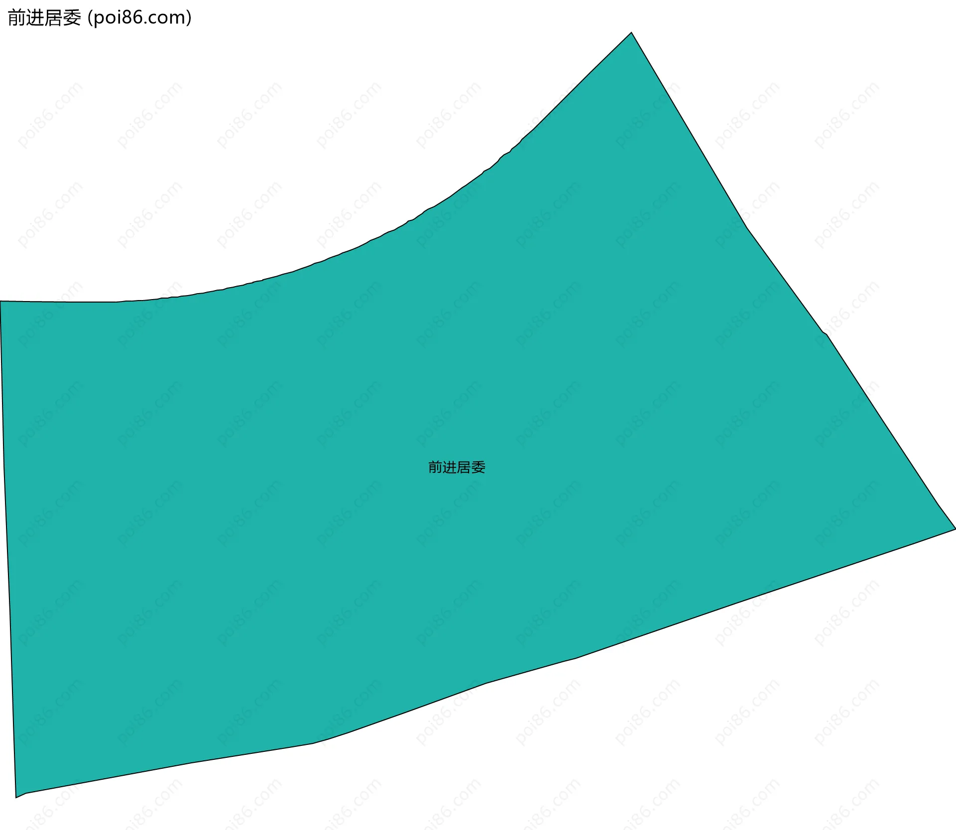 前进居委边界地图