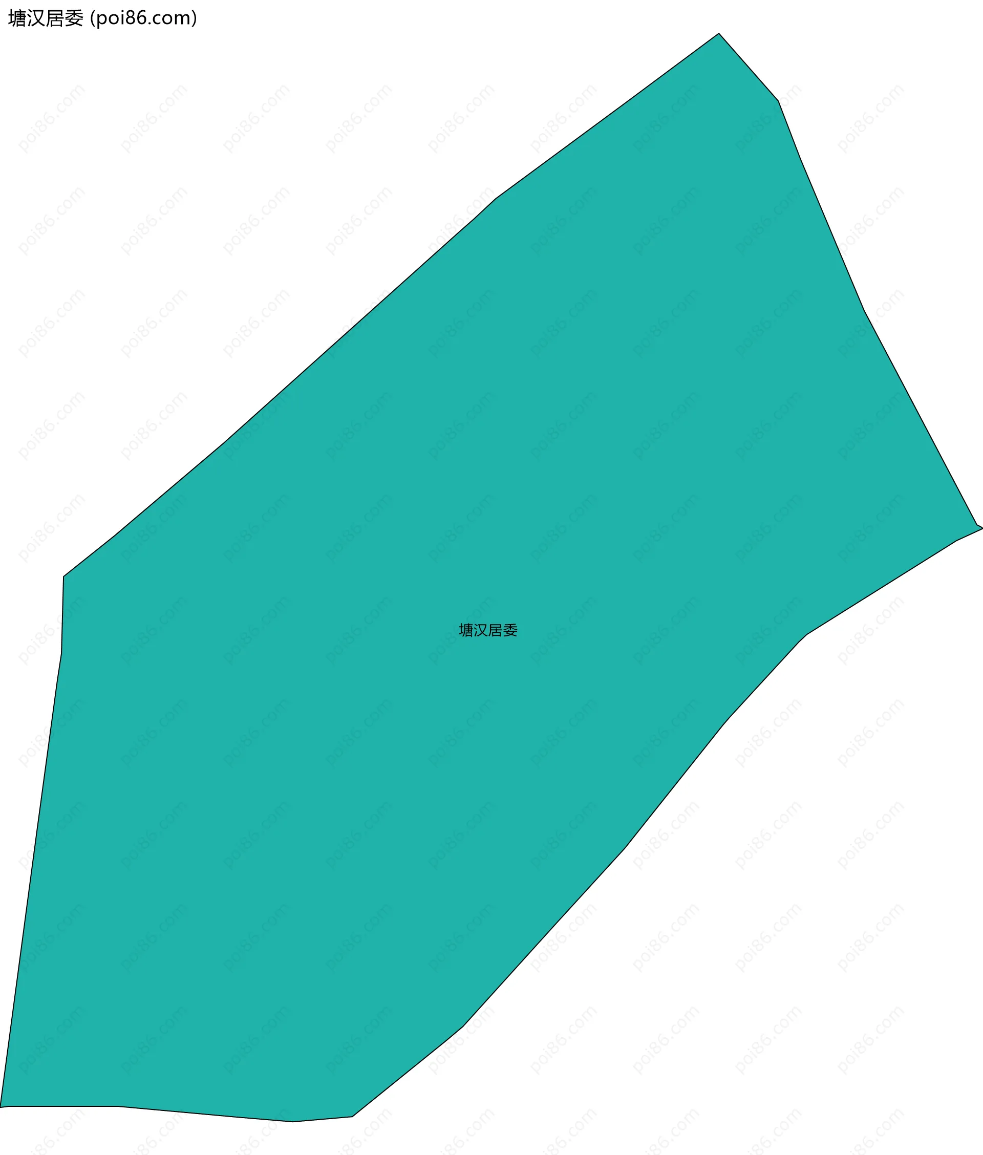 塘汉居委边界地图