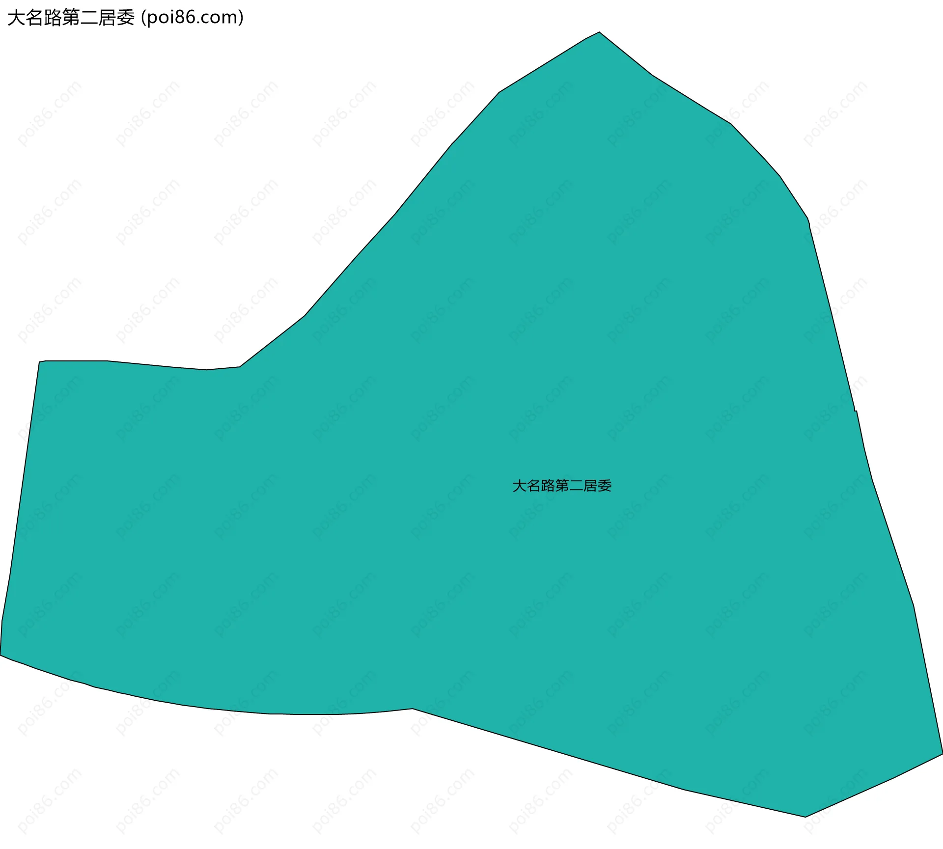 大名路第二居委边界地图