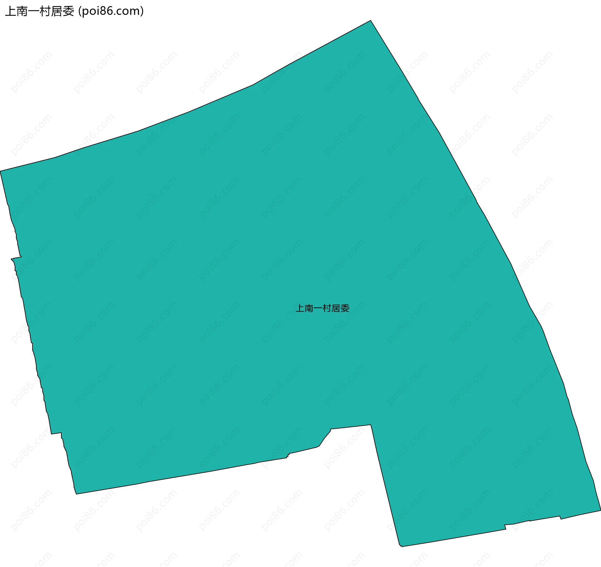 上南一村居委边界地图