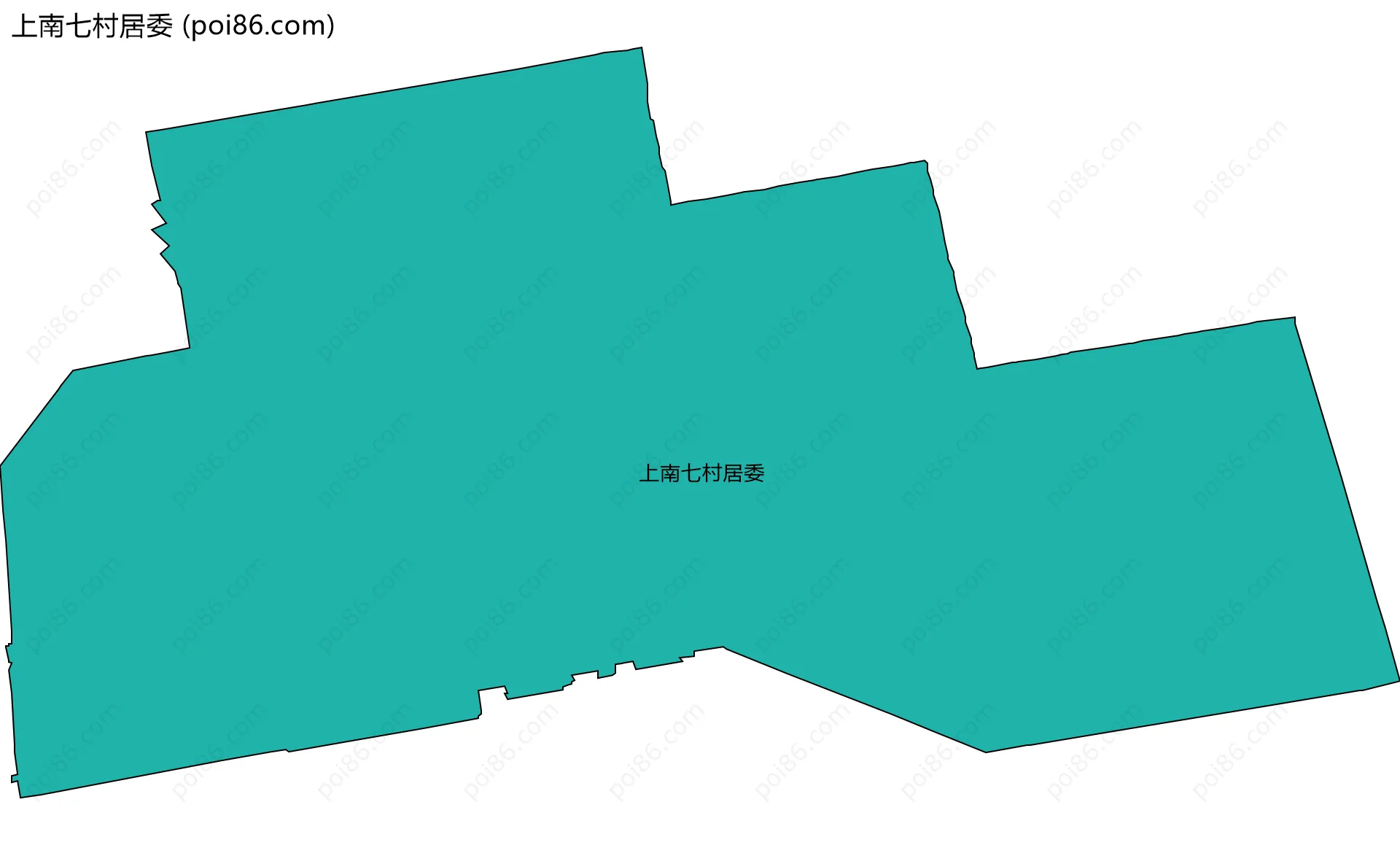 上南七村居委边界地图