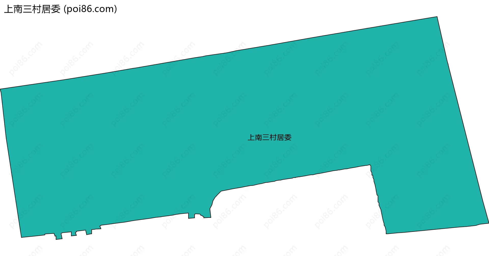 上南三村居委边界地图