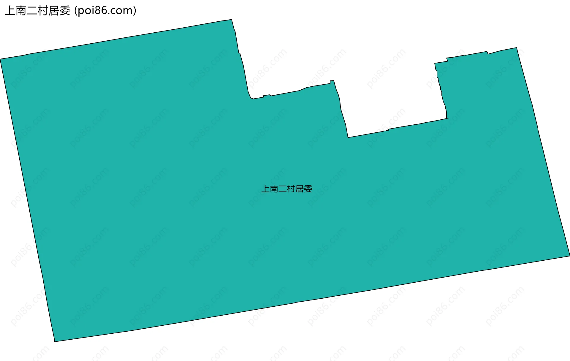 上南二村居委边界地图