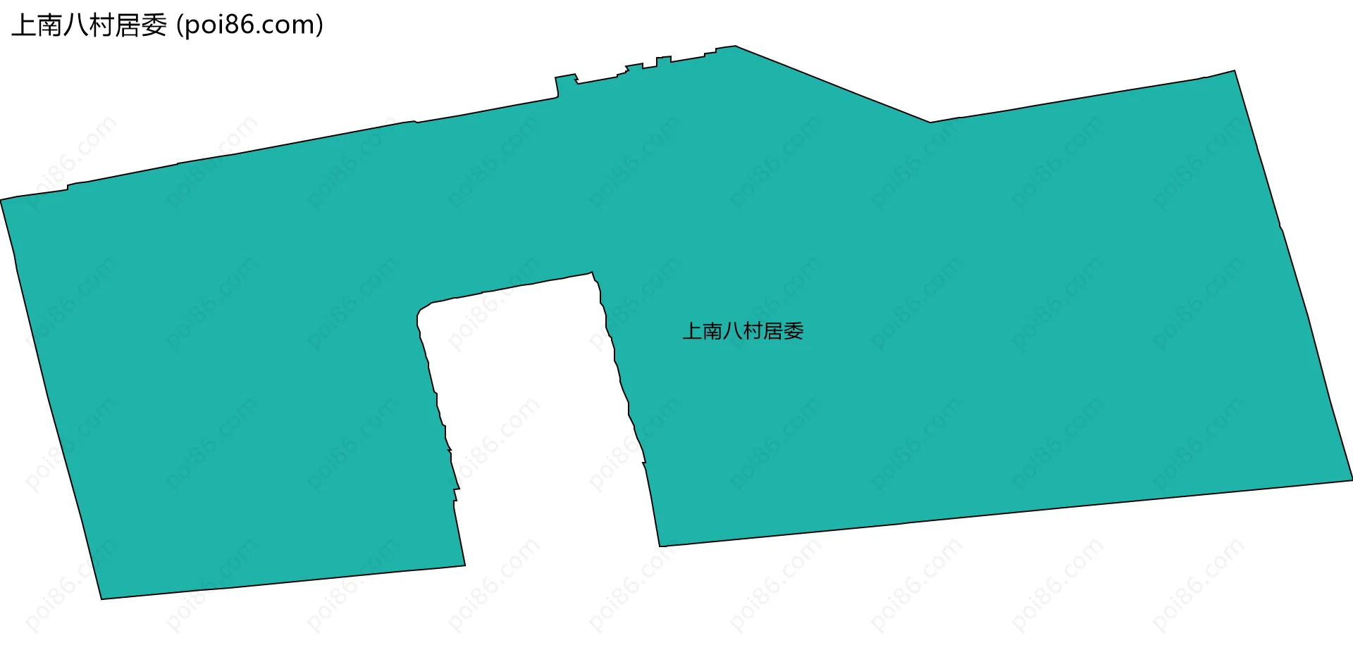 上南八村居委边界地图