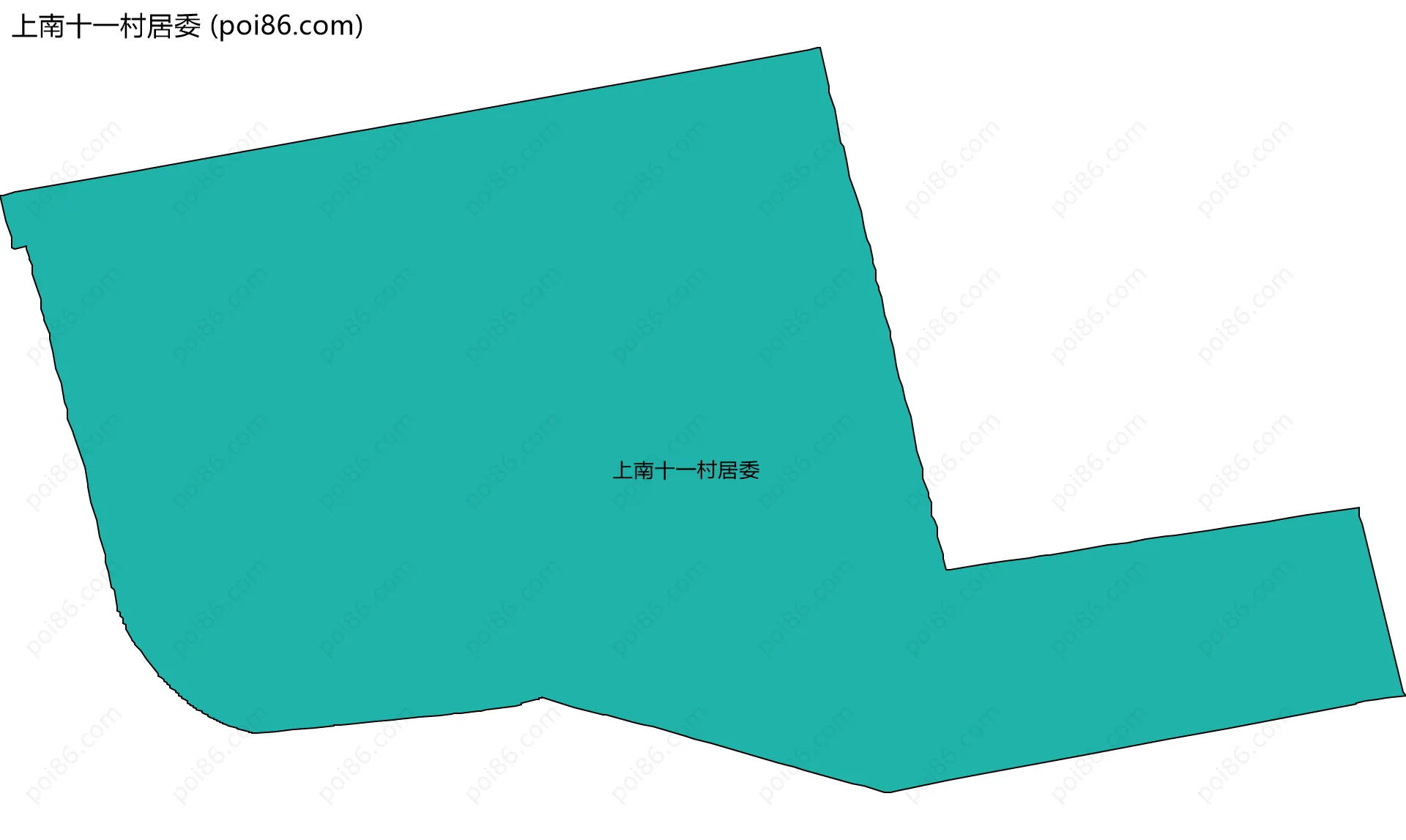 上南十一村居委边界地图