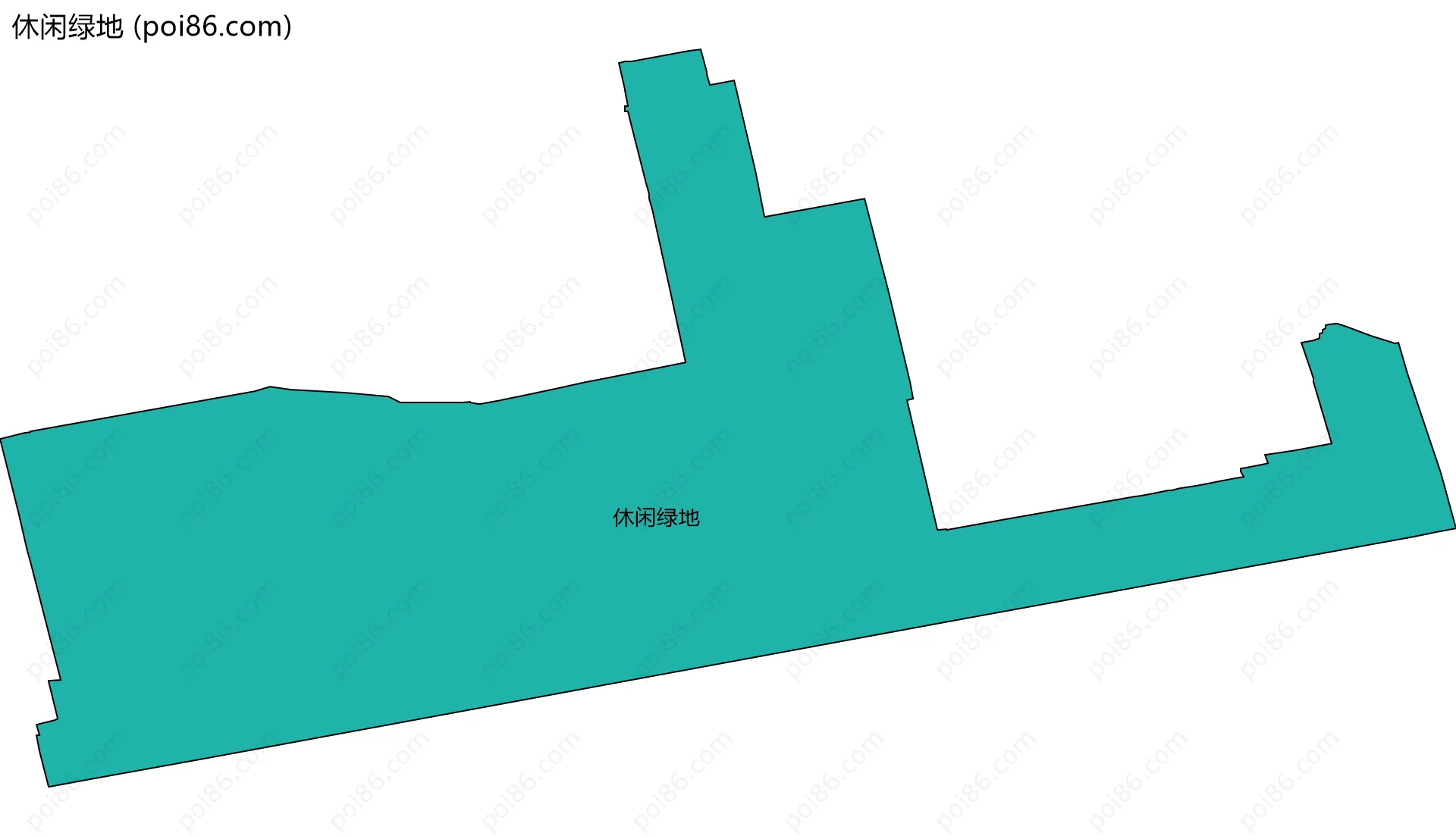 休闲绿地边界地图