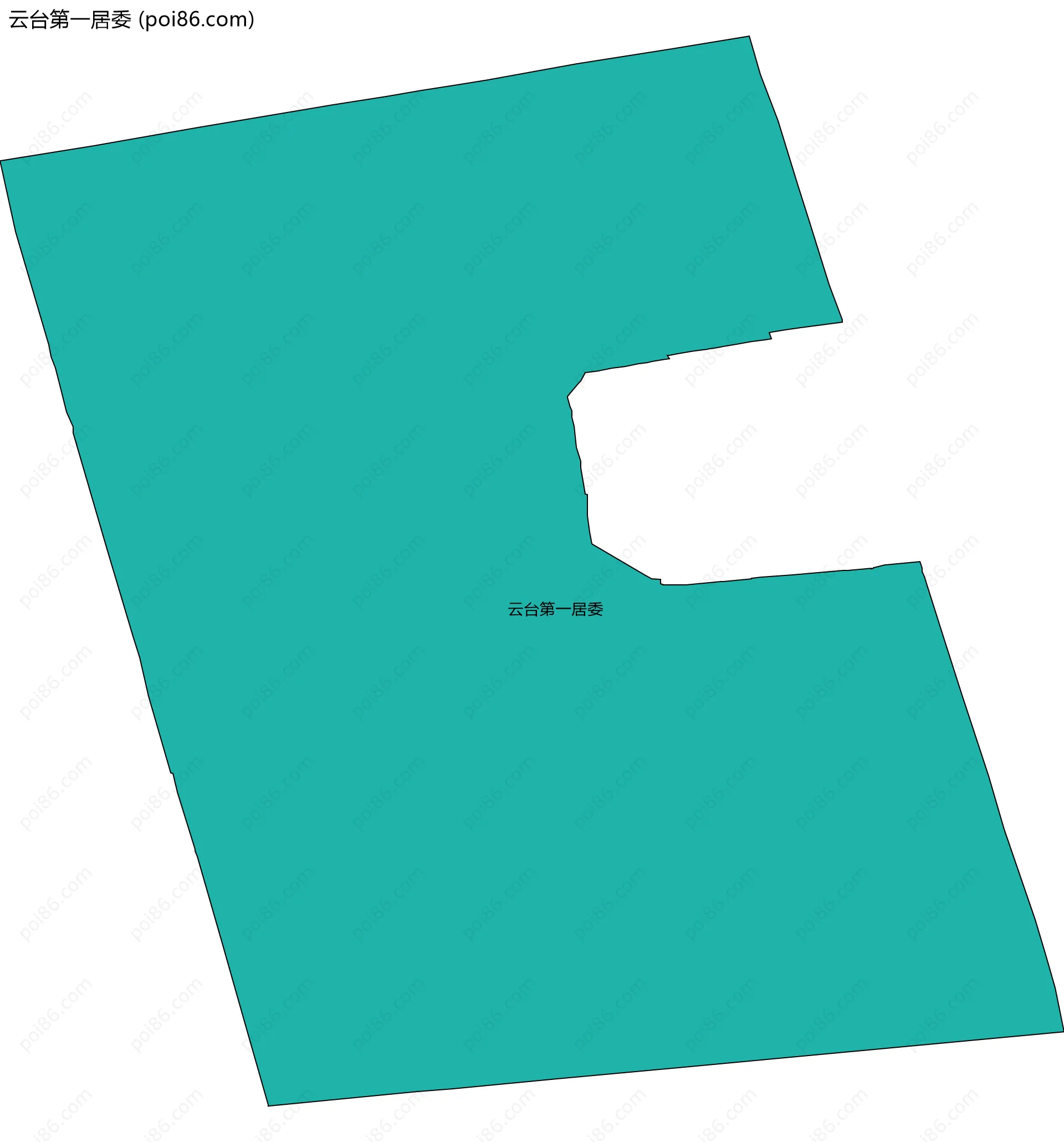 云台第一居委边界地图