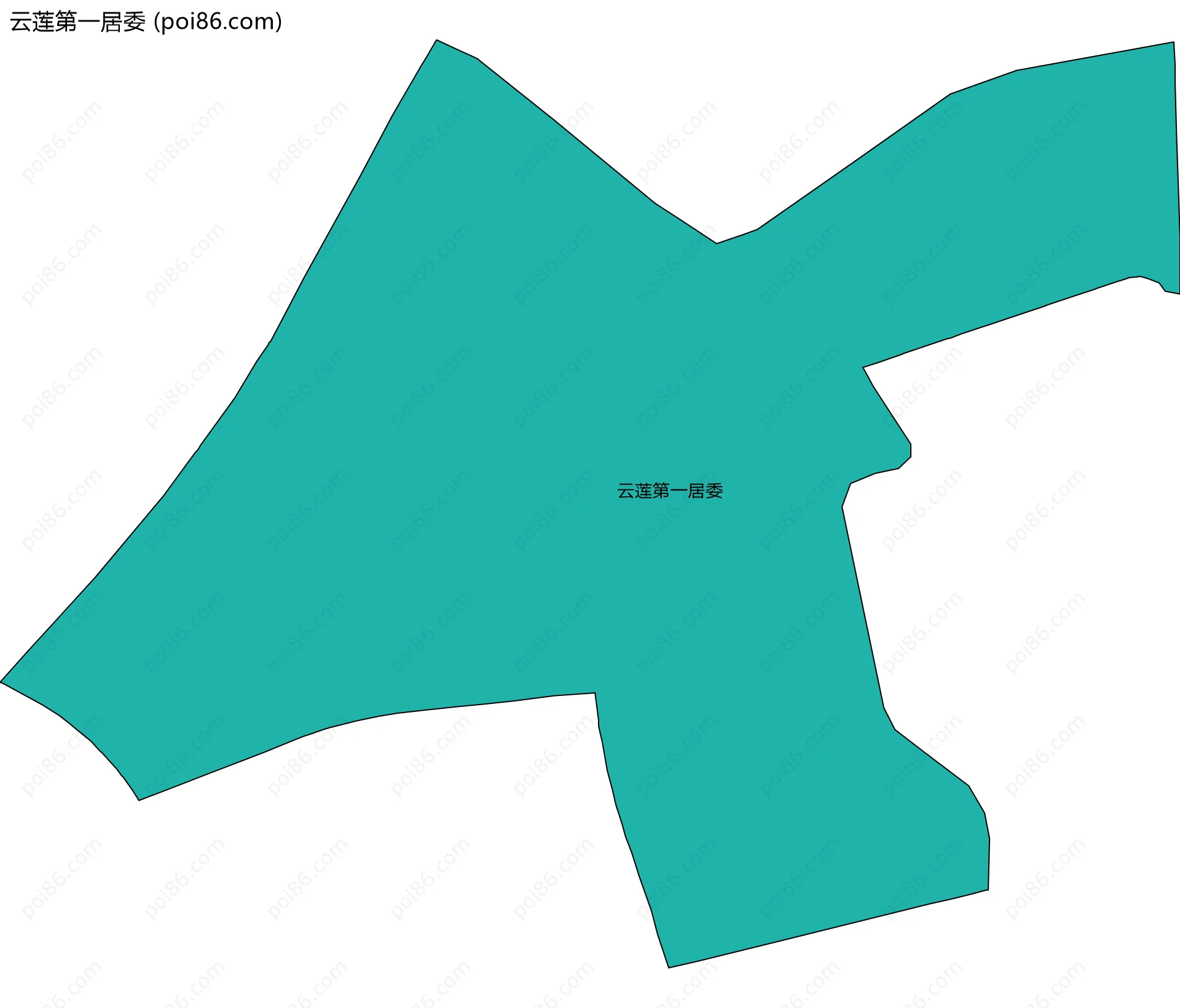 云莲第一居委边界地图