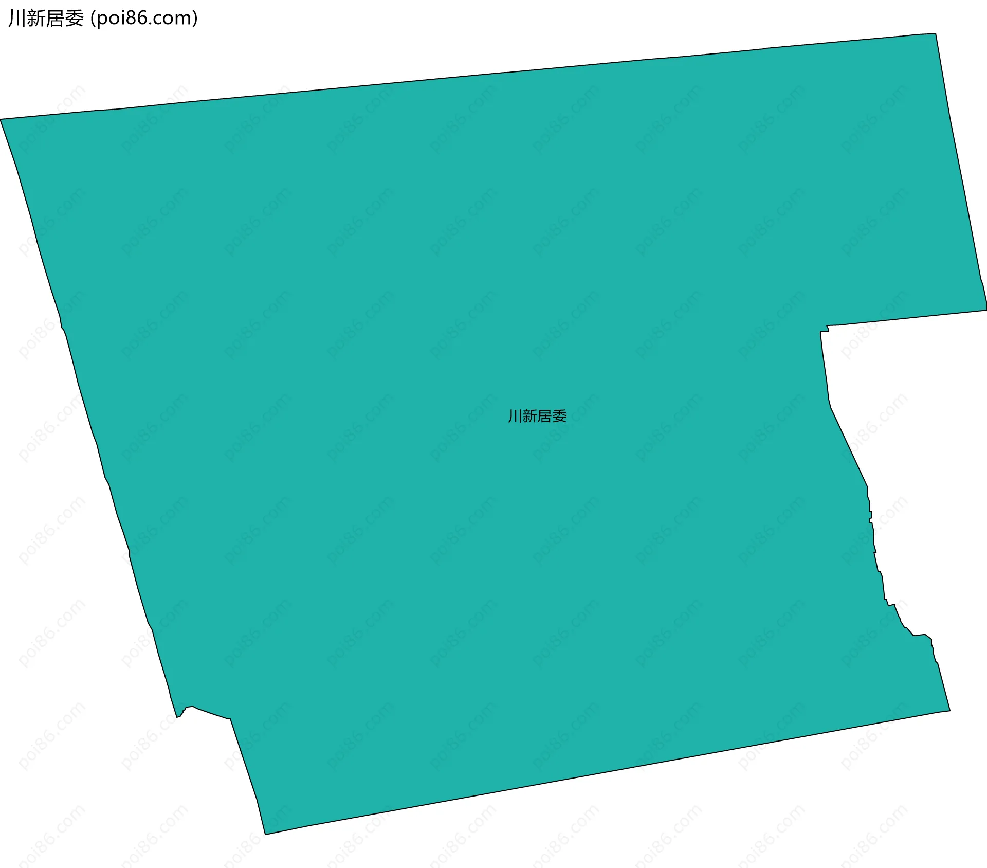 川新居委边界地图