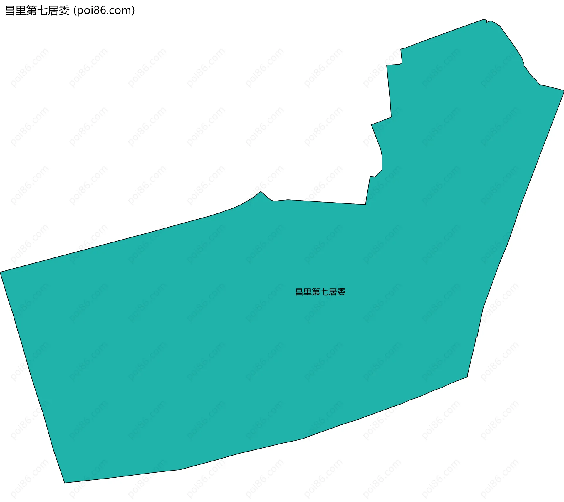 昌里第七居委边界地图