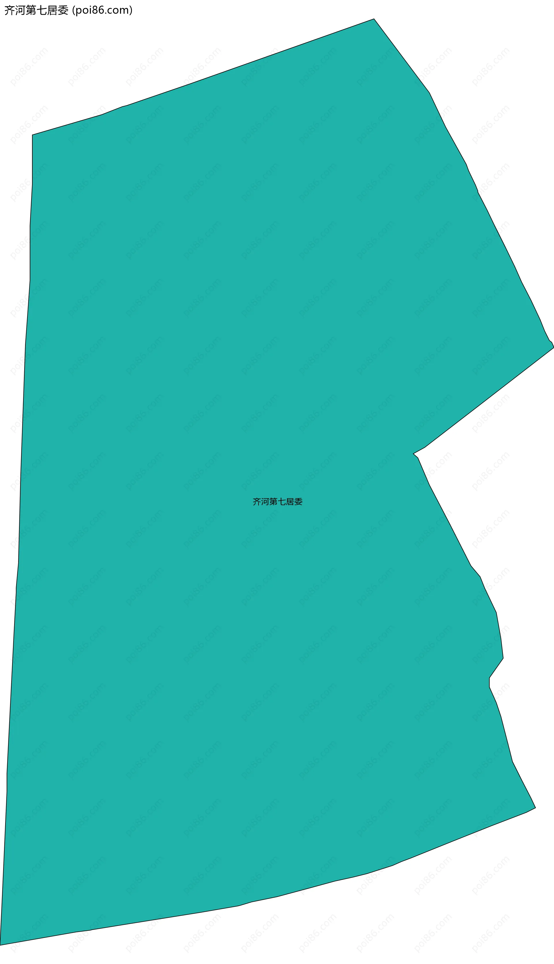 齐河第七居委边界地图