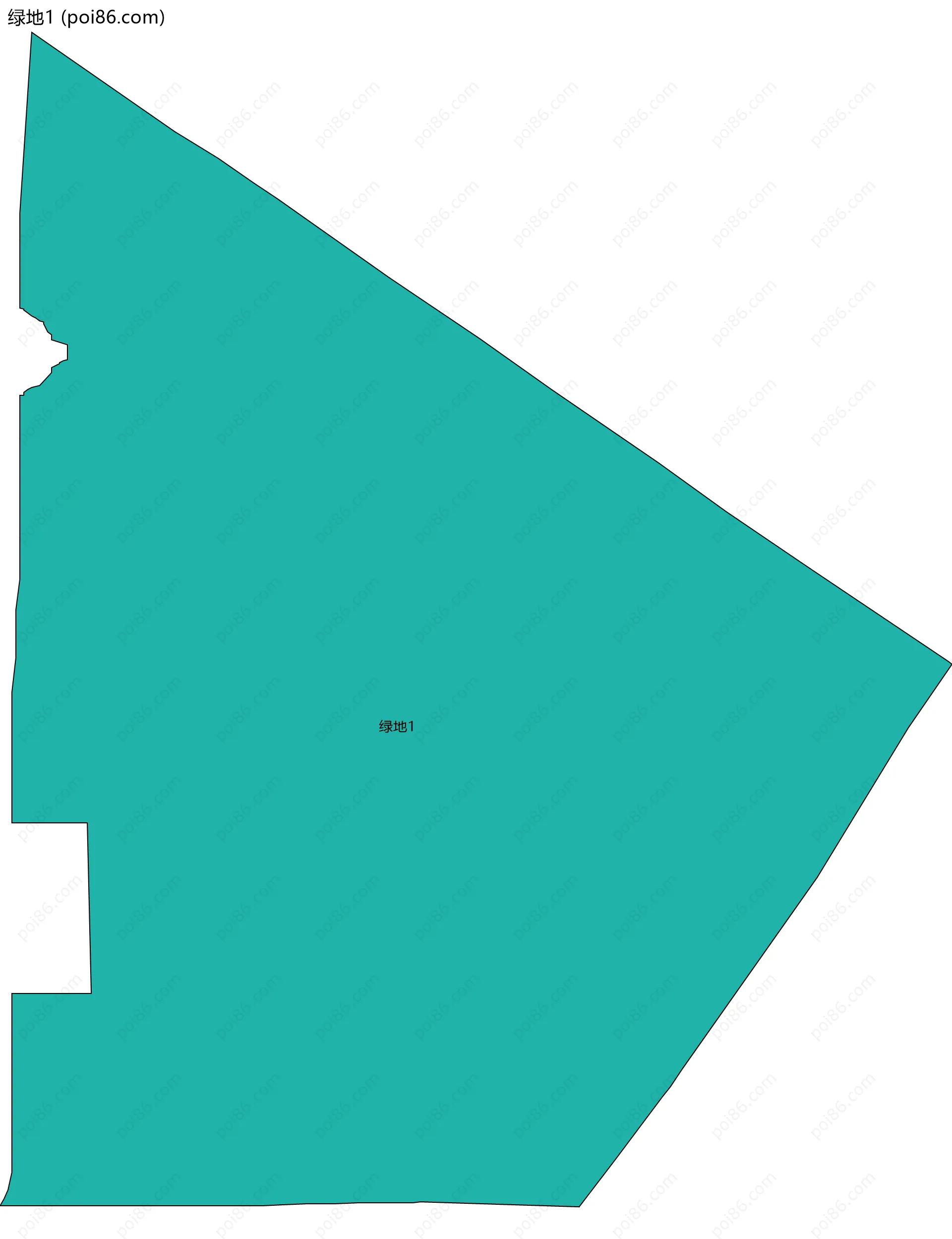 绿地1边界地图