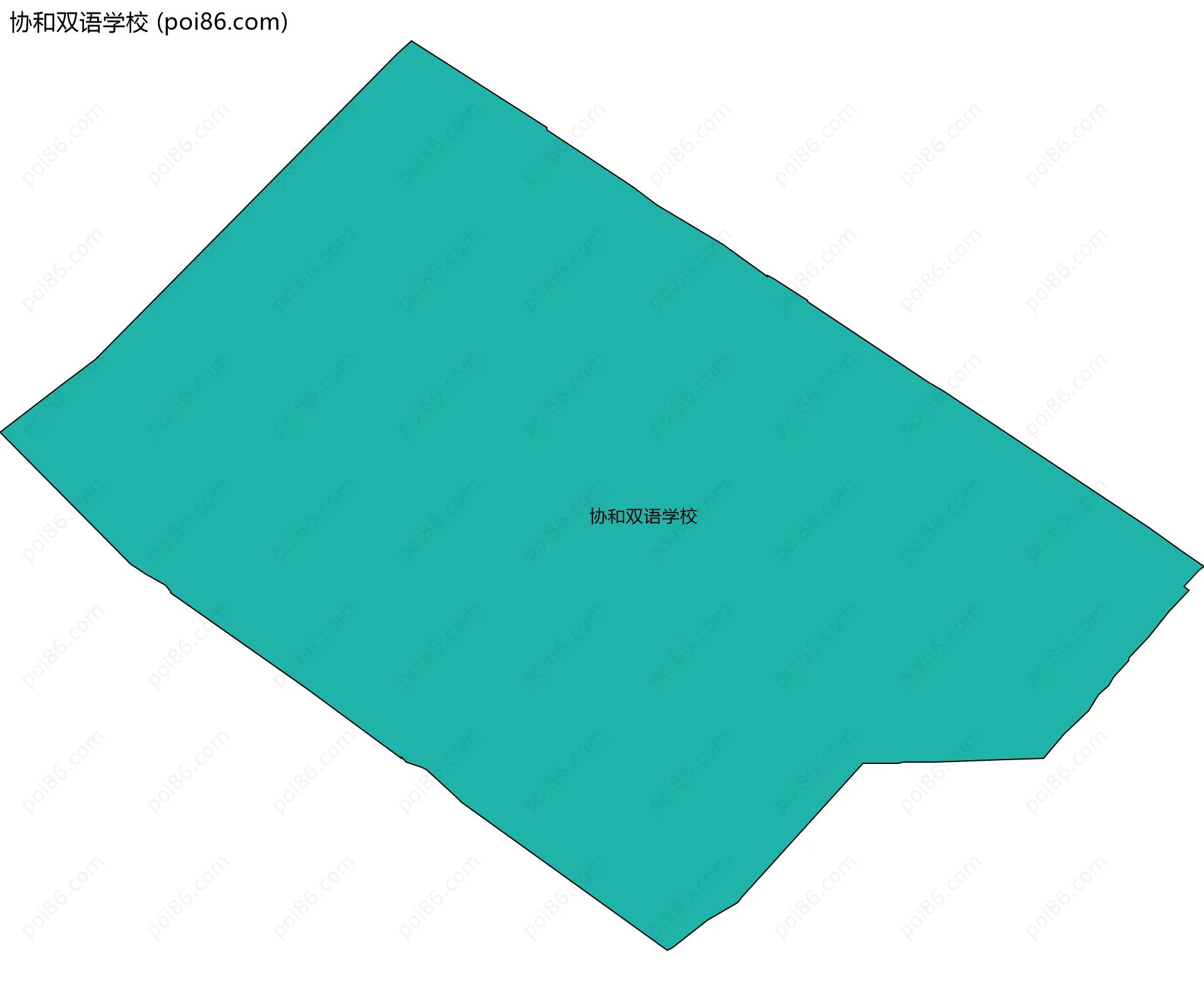 协和双语学校边界地图