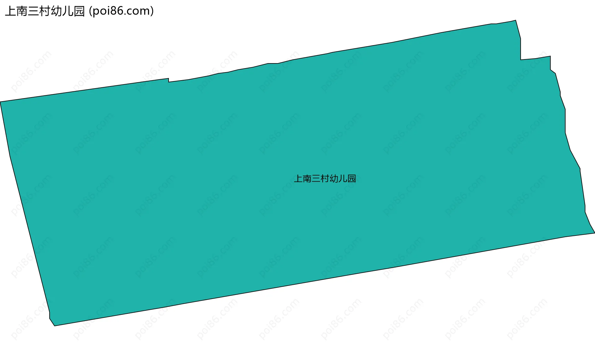 上南三村幼儿园边界地图