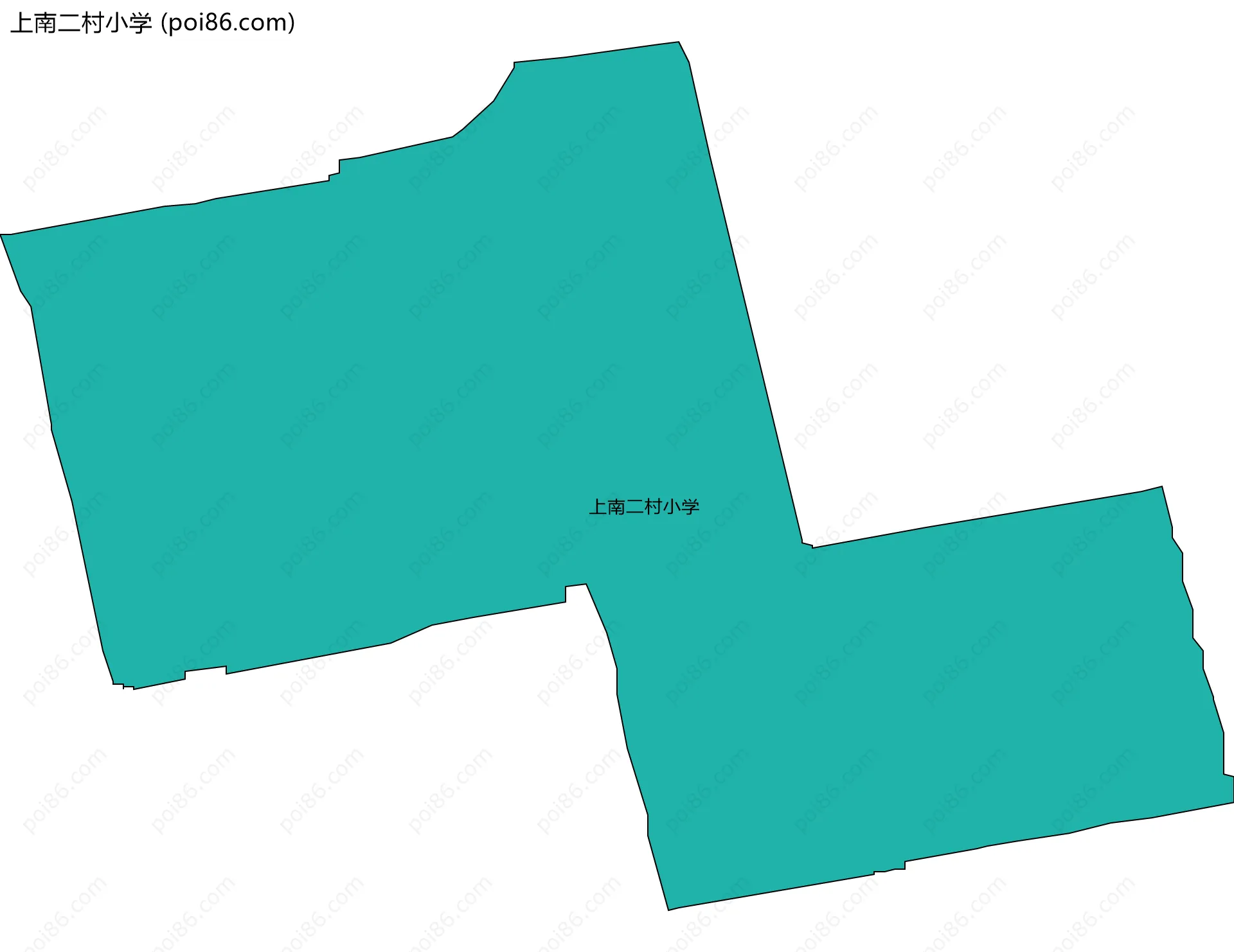 上南二村小学边界地图