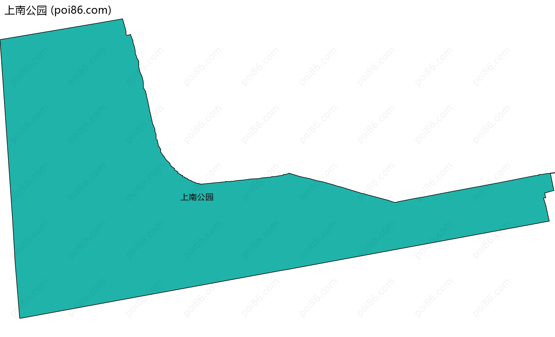 上南公园边界地图