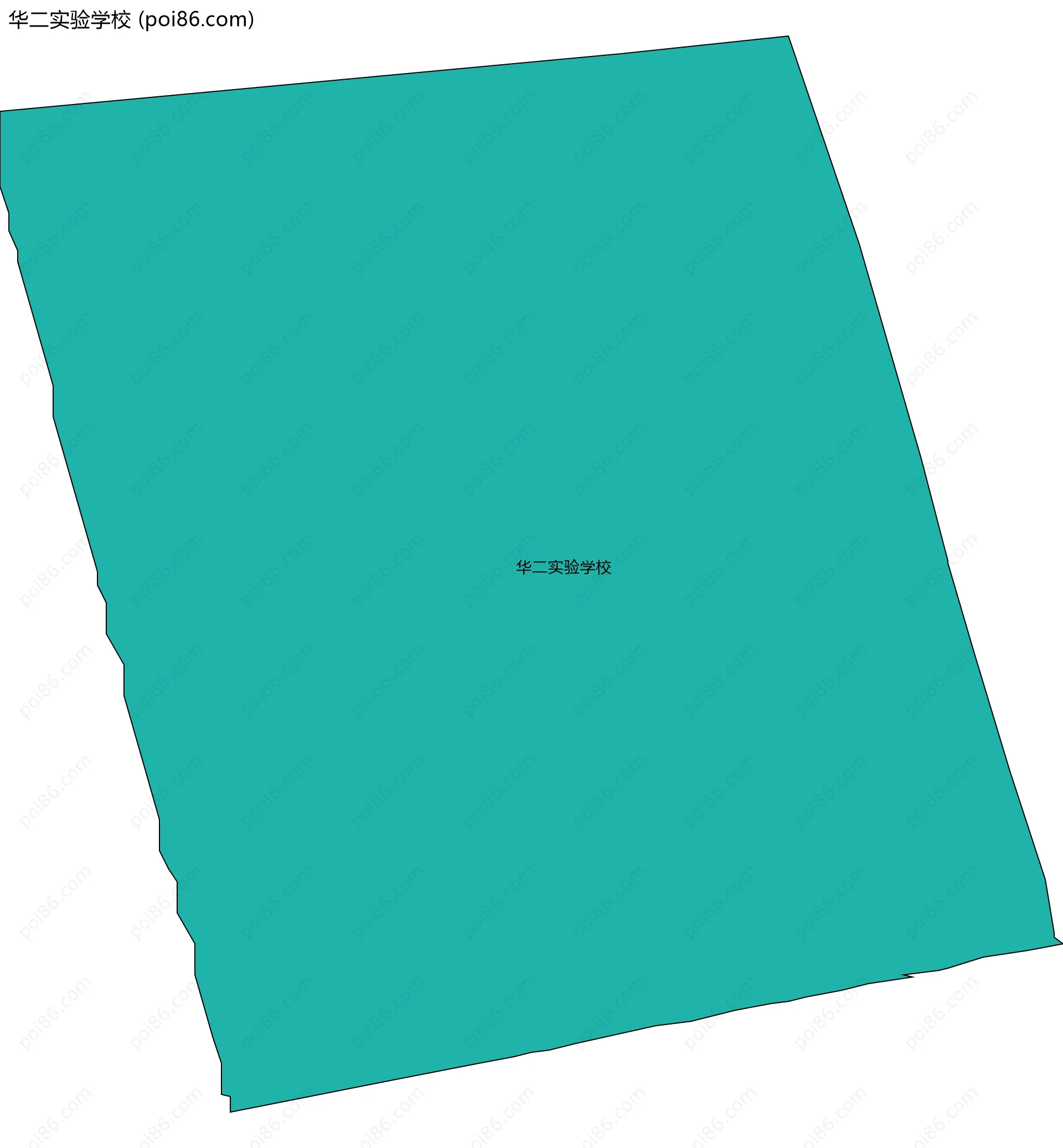 华二实验学校边界地图