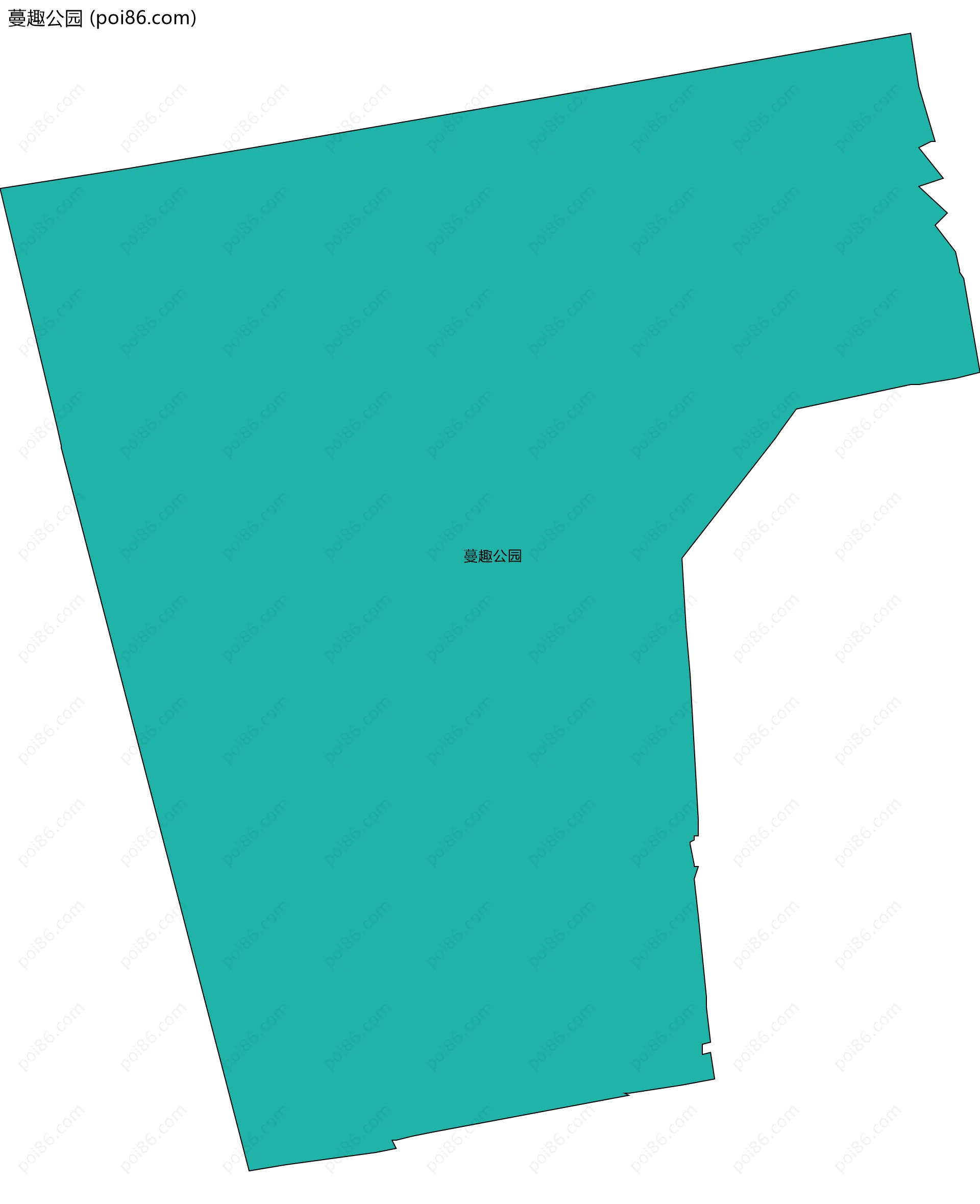 蔓趣公园边界地图