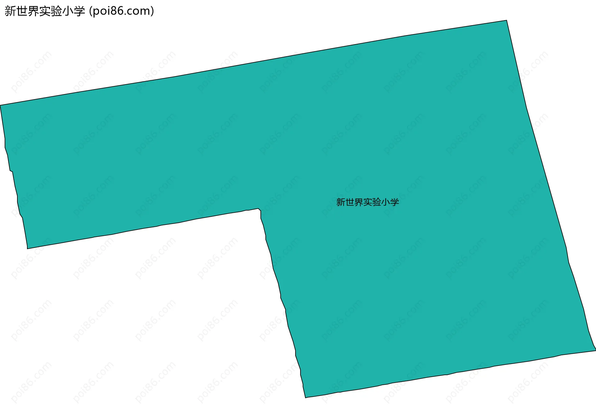 新世界实验小学边界地图