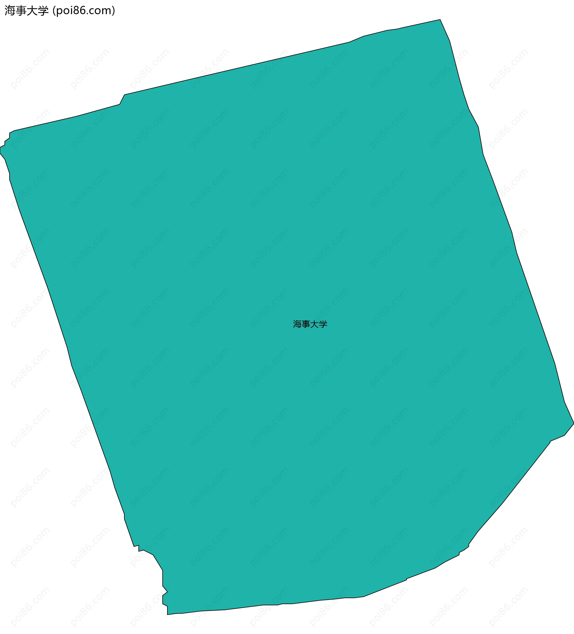 海事大学边界地图