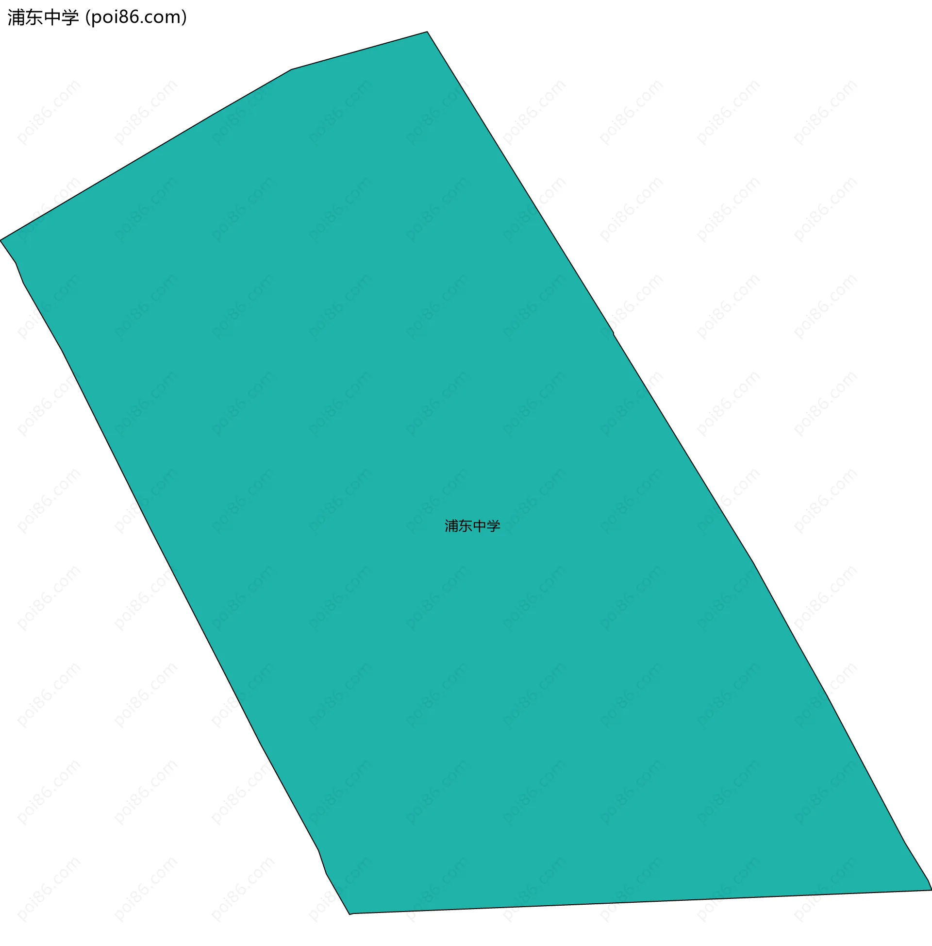 浦东中学边界地图