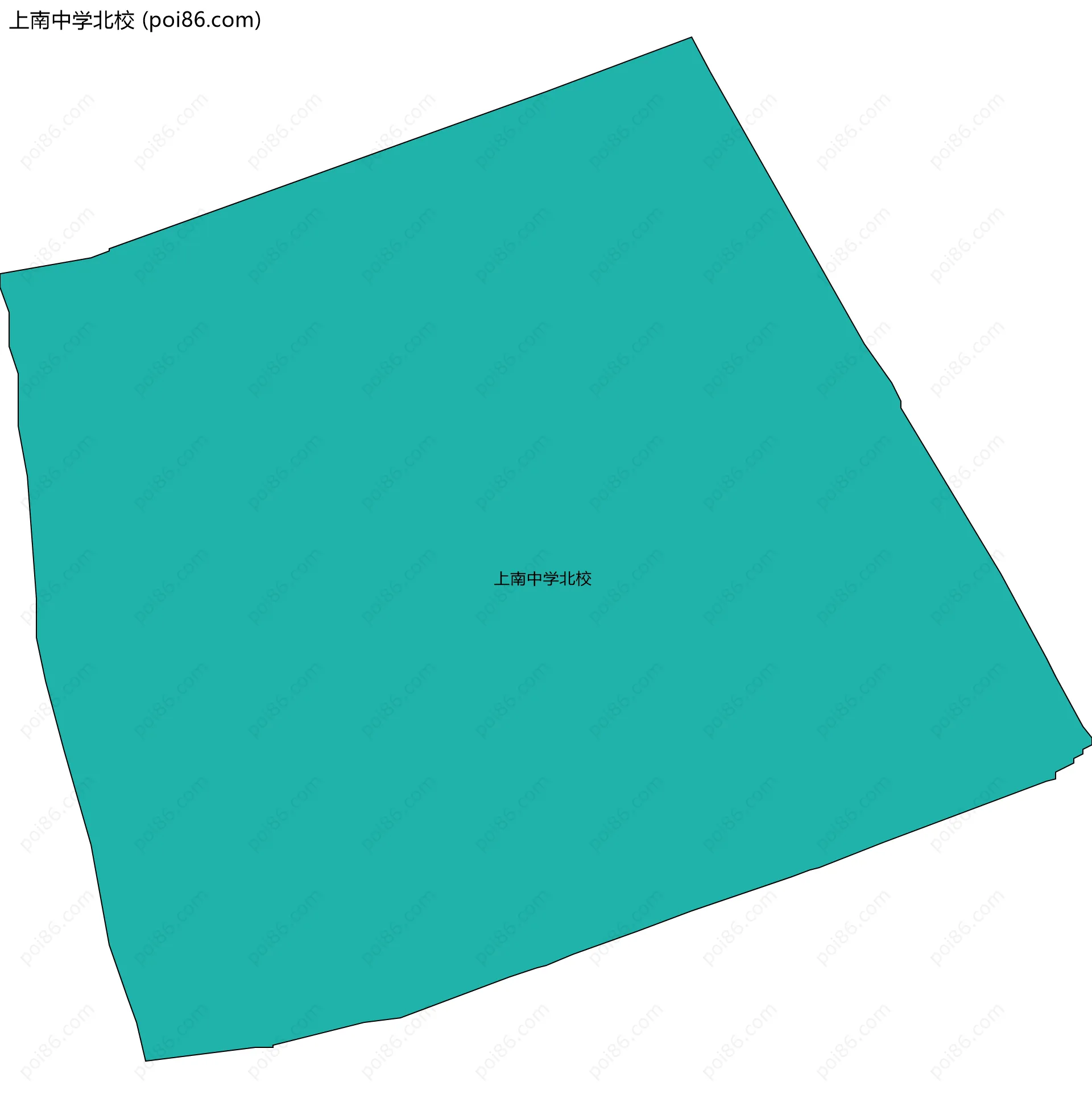 上南中学北校边界地图