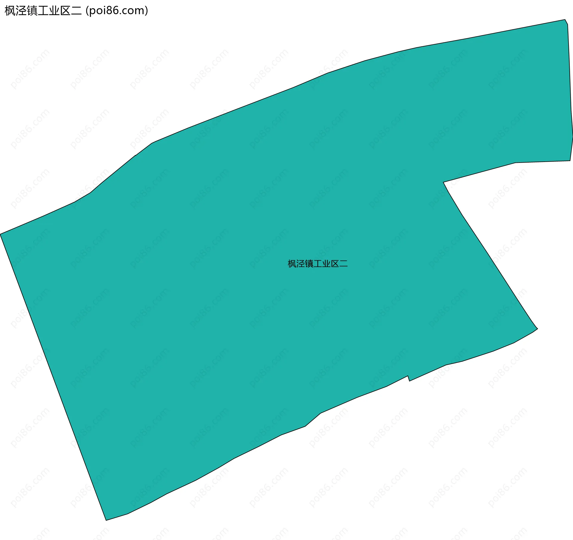 枫泾镇工业区二边界地图