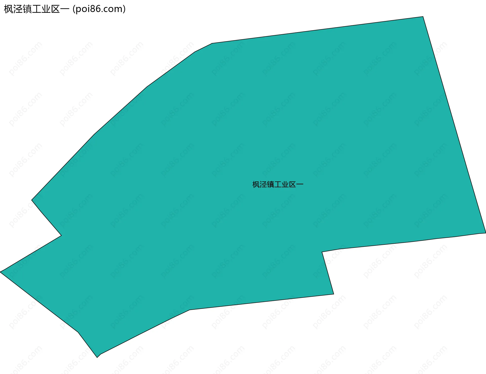 枫泾镇工业区一边界地图