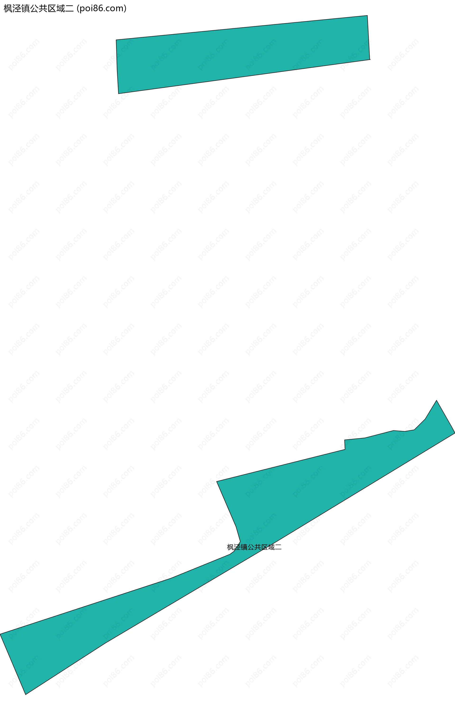 枫泾镇公共区域二边界地图