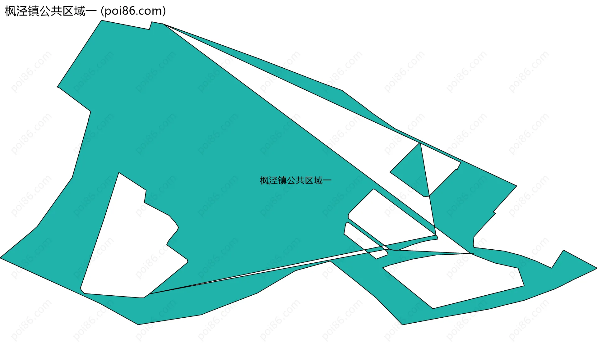 枫泾镇公共区域一边界地图