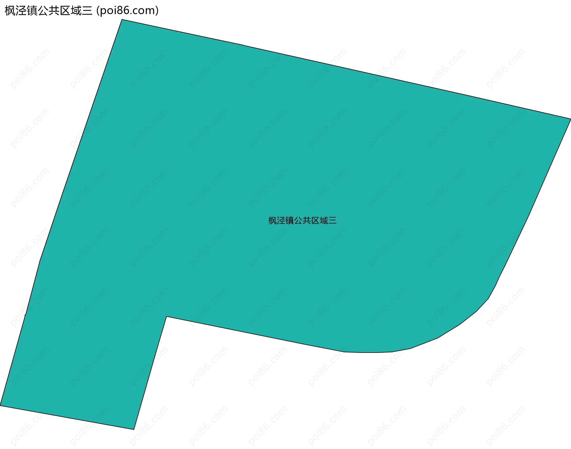 枫泾镇公共区域三边界地图